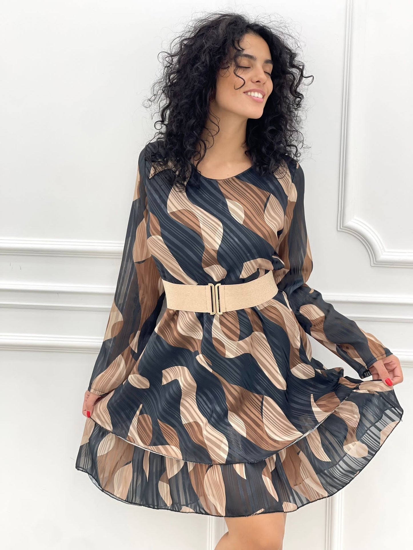 VESTITO FANTASIA IN GEORGETTE