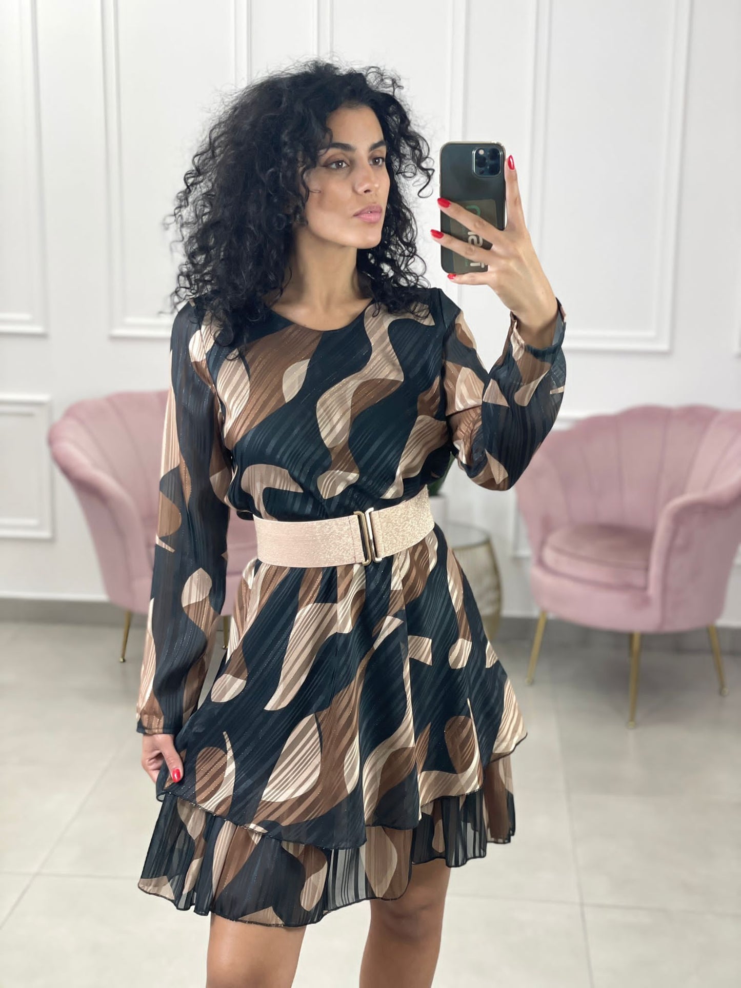 VESTITO FANTASIA IN GEORGETTE