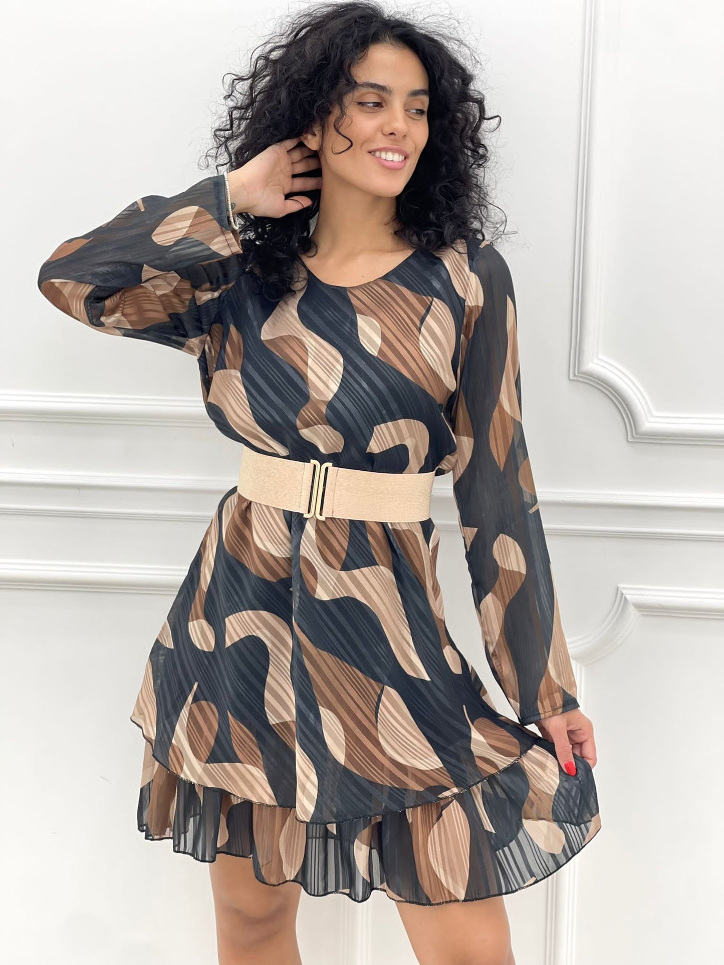 VESTITO FANTASIA IN GEORGETTE