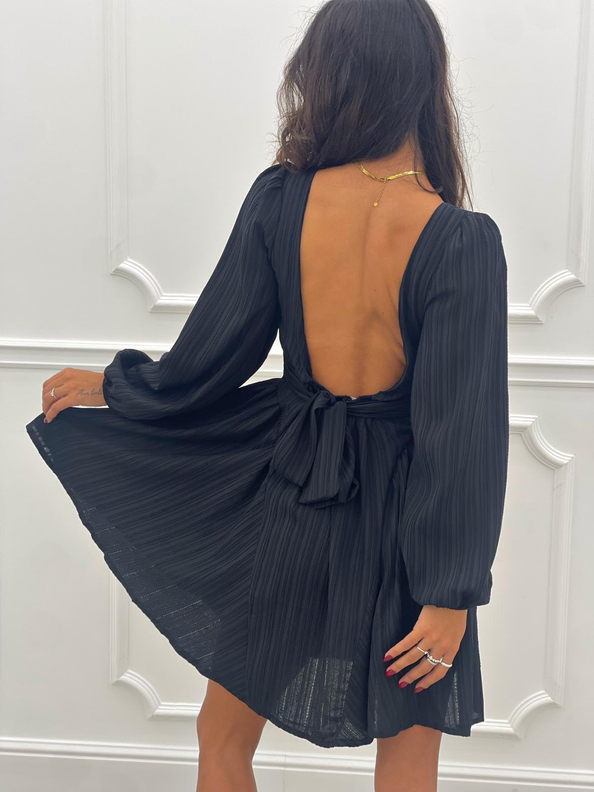VESTITO MONOTINTA SCHIENA SCOPERTA