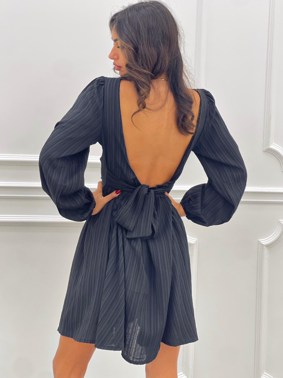 VESTITO MONOTINTA SCHIENA SCOPERTA