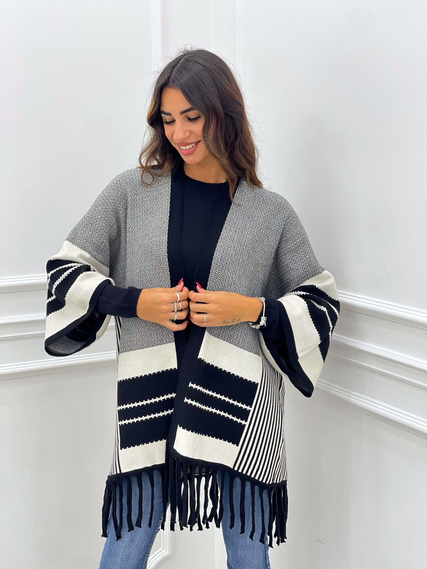 CARDIGAN CON FRANGE