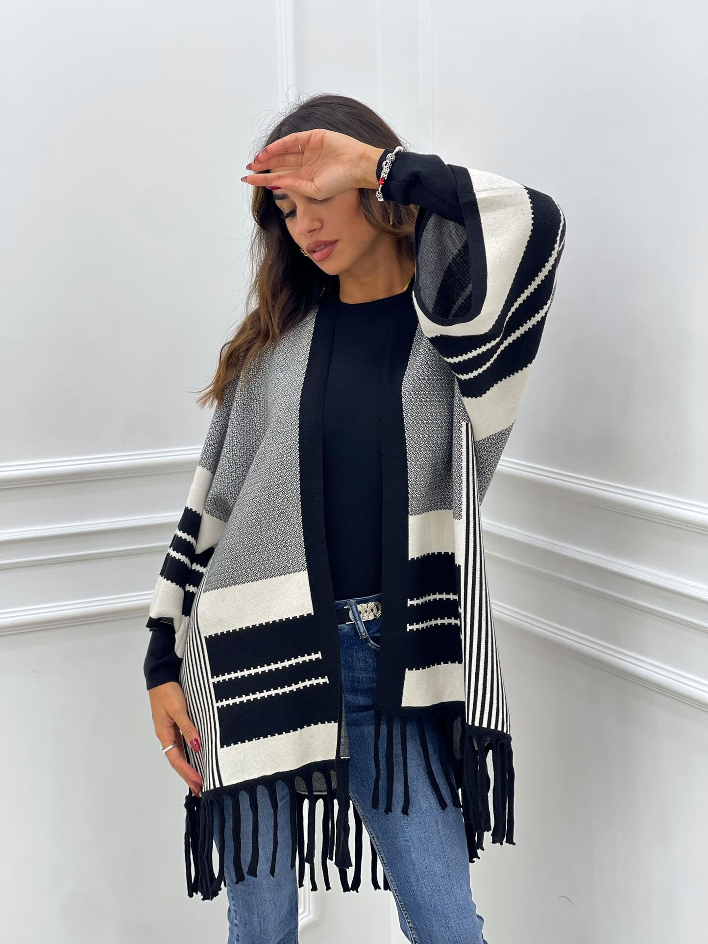 CARDIGAN CON FRANGE
