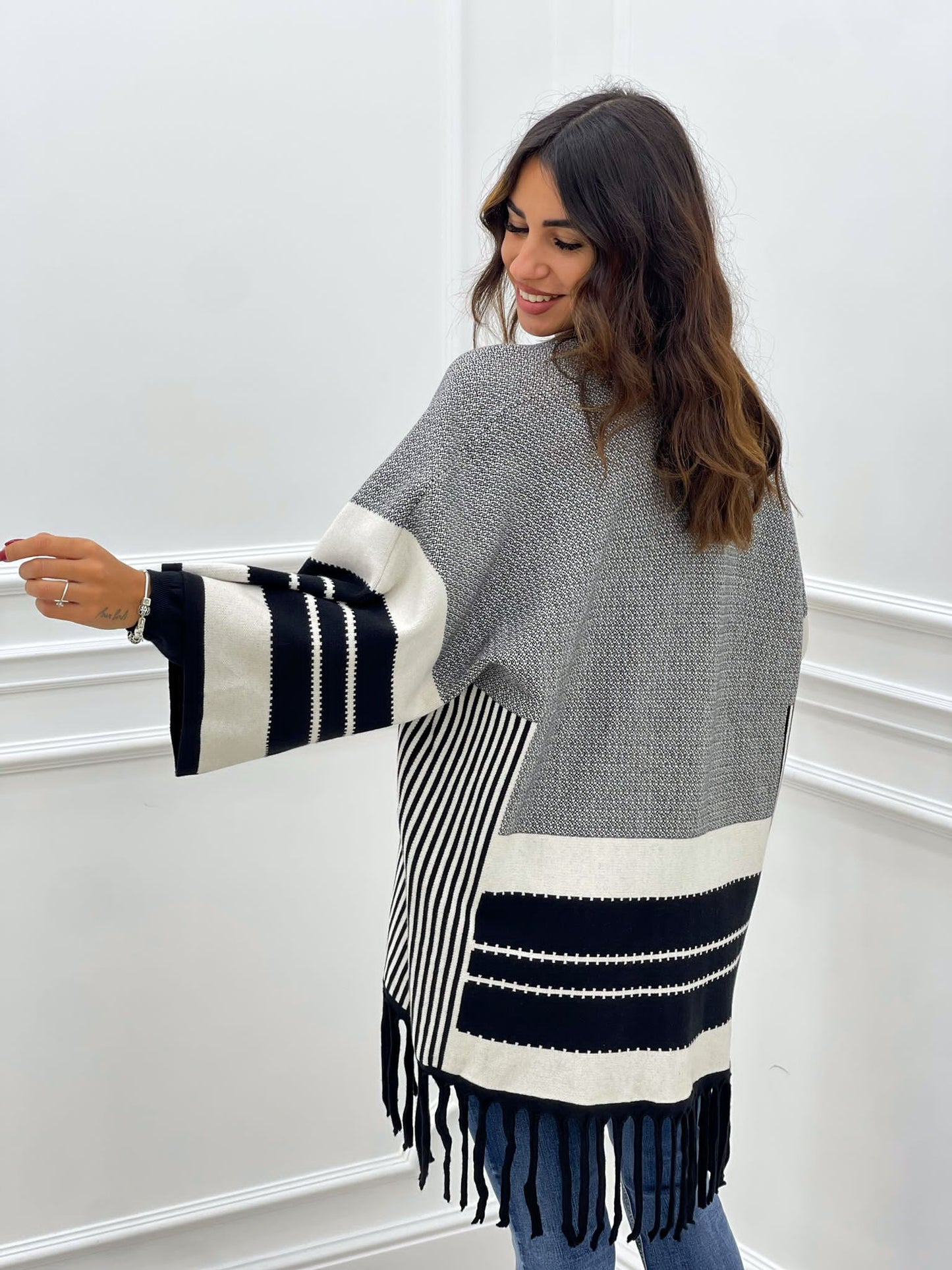 CARDIGAN CON FRANGE