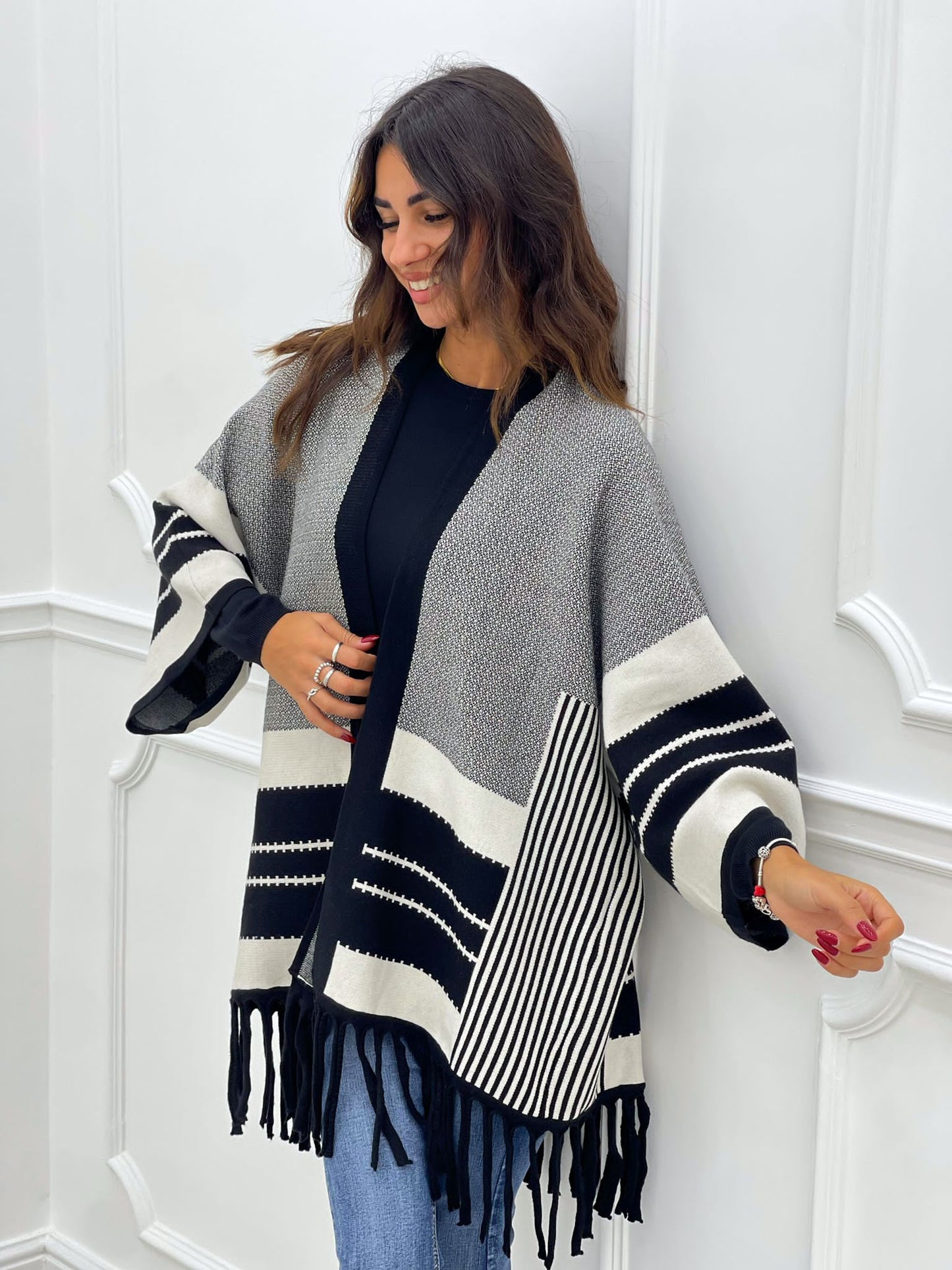 CARDIGAN CON FRANGE