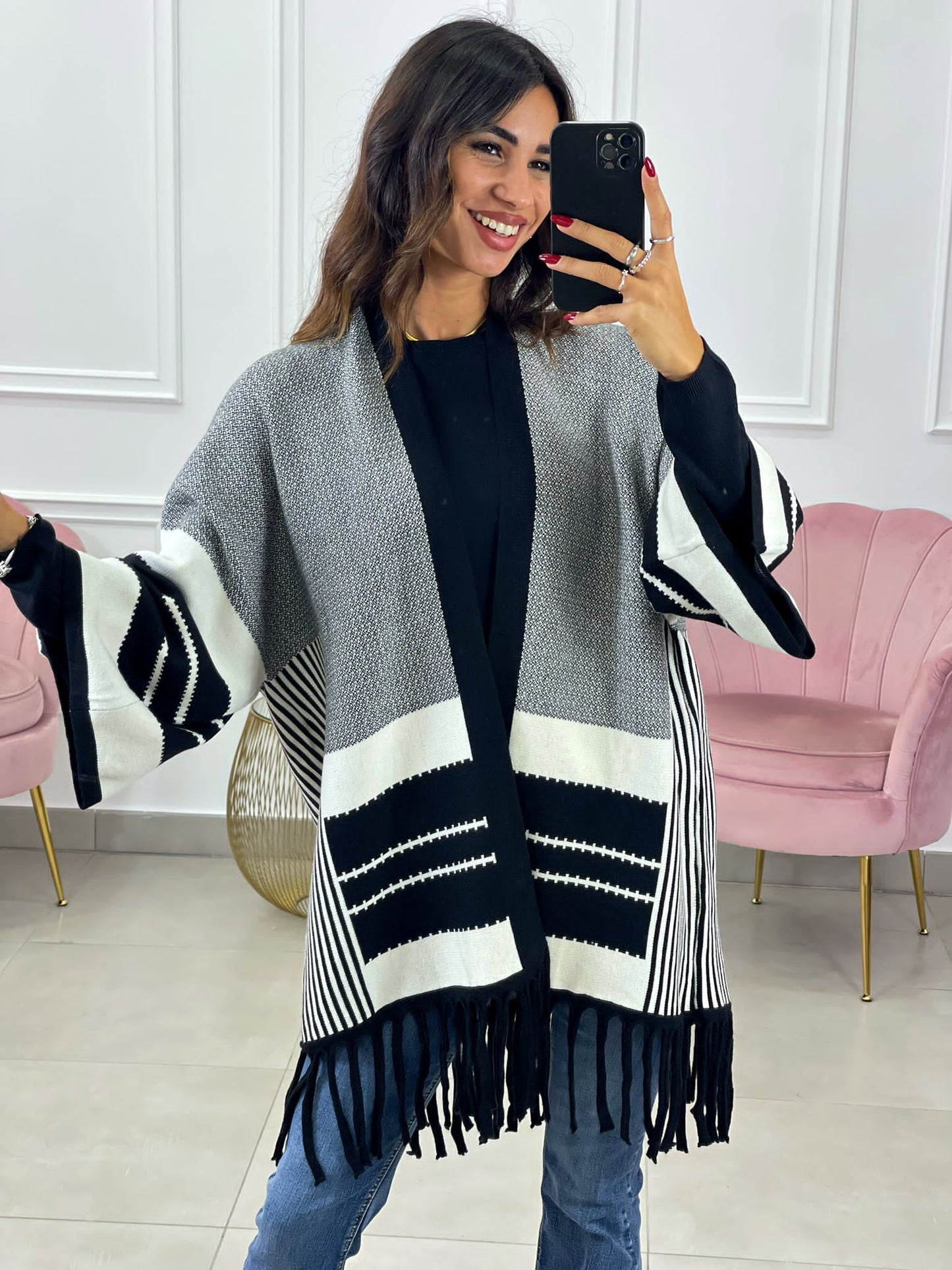 CARDIGAN CON FRANGE