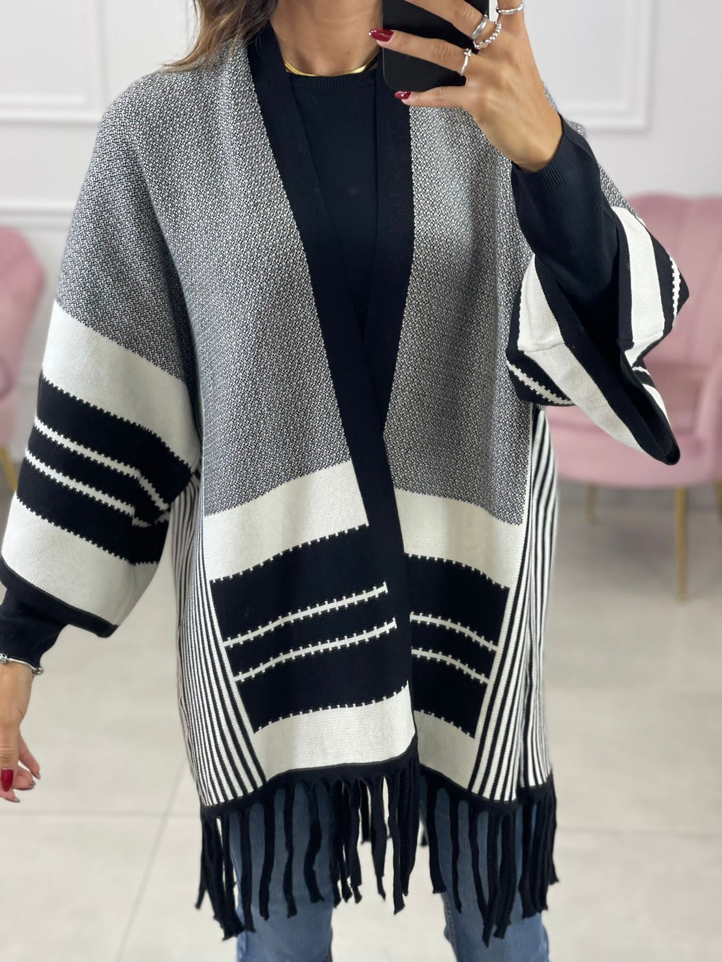 CARDIGAN CON FRANGE