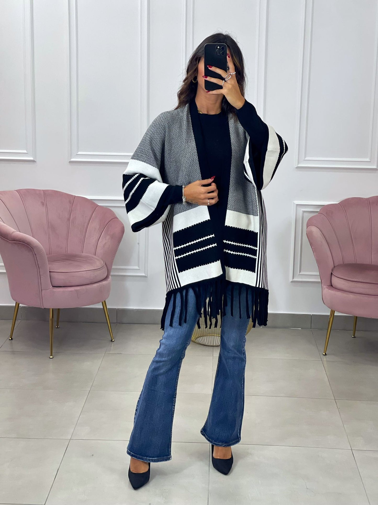 CARDIGAN CON FRANGE