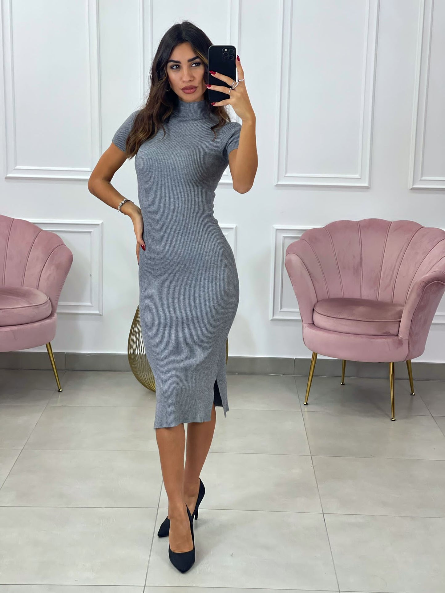 VESTITO COSTINA MEZZO COLLO