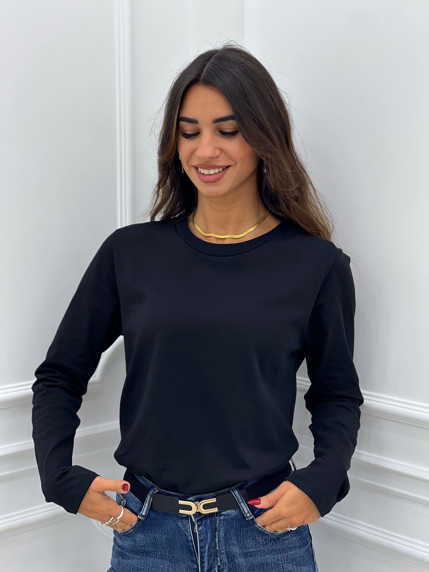MAGLIA COTONE MANICA LUNGA