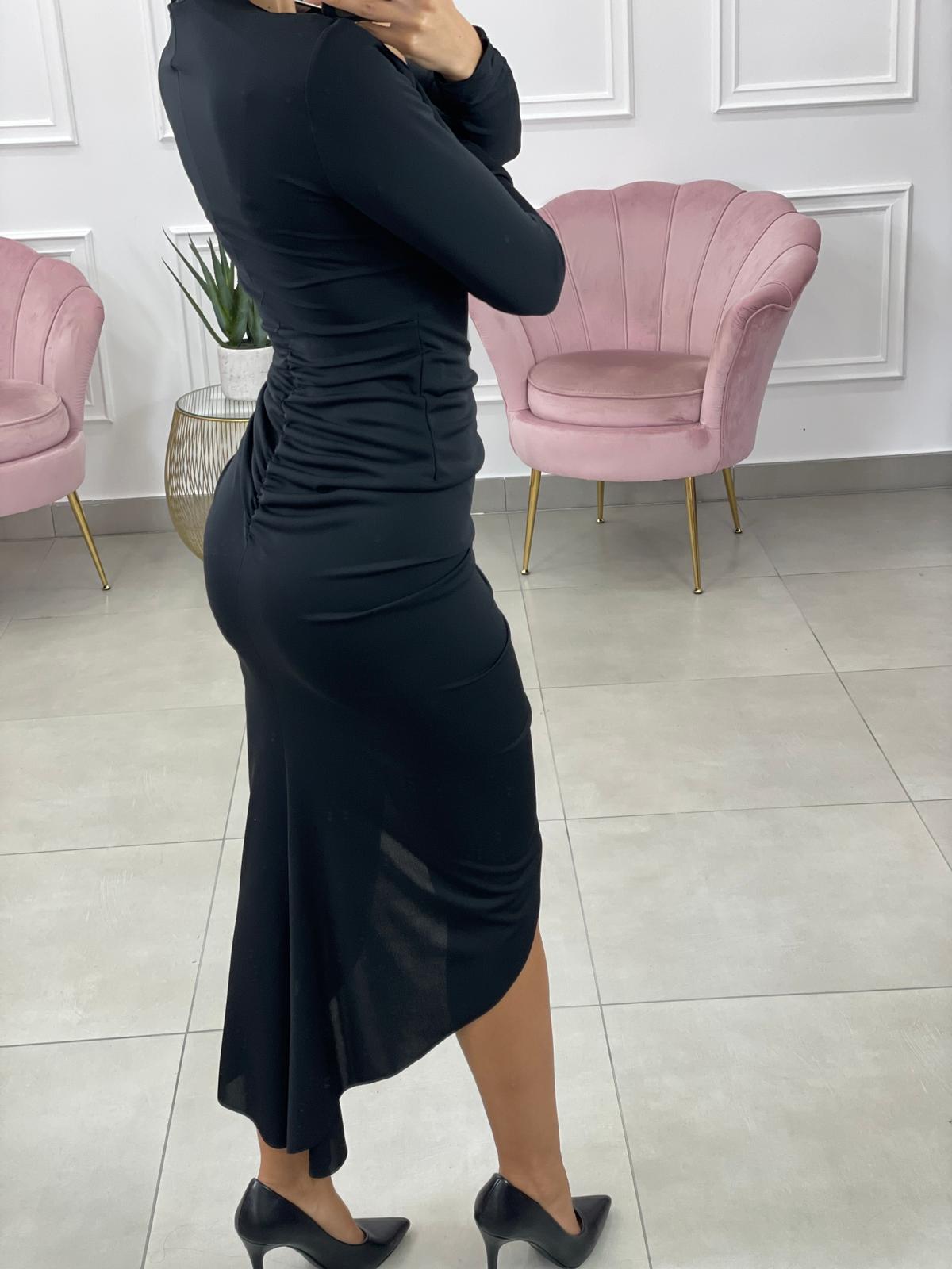 VESTITO DRAPPEGGIATO SCOLLO PROFONDO
