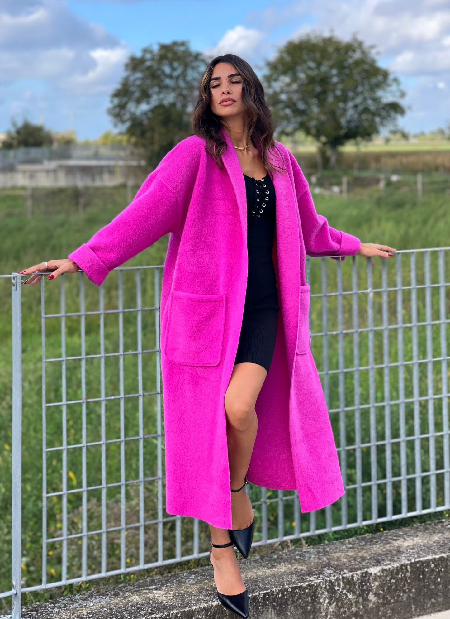 CAPPOTTO LANA COTTA CON TASCHE