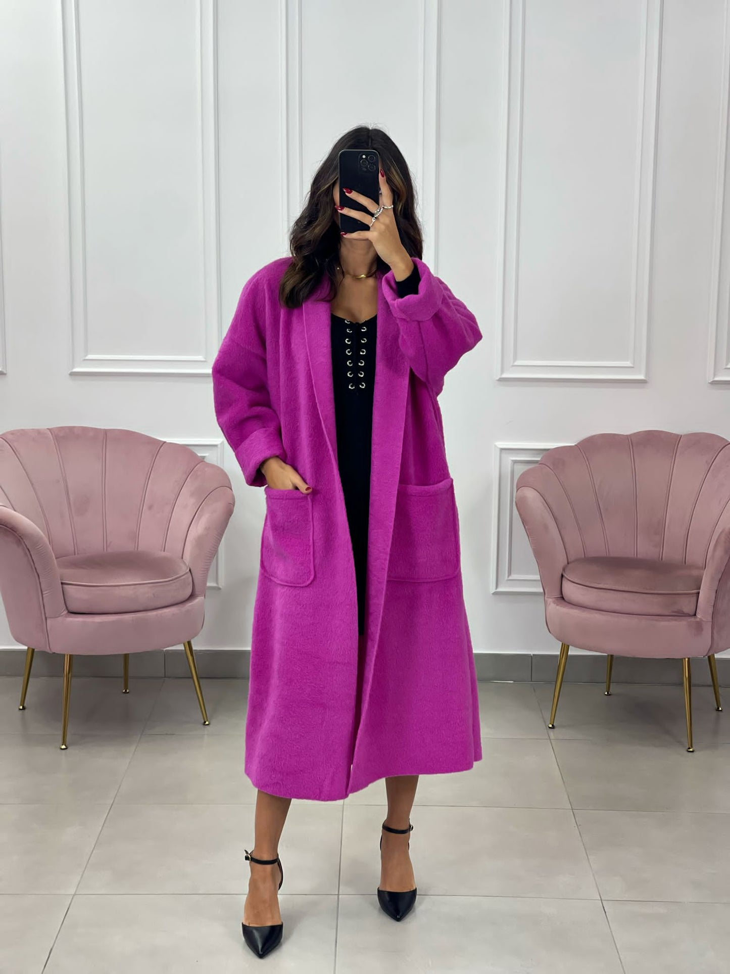 CAPPOTTO LANA COTTA CON TASCHE