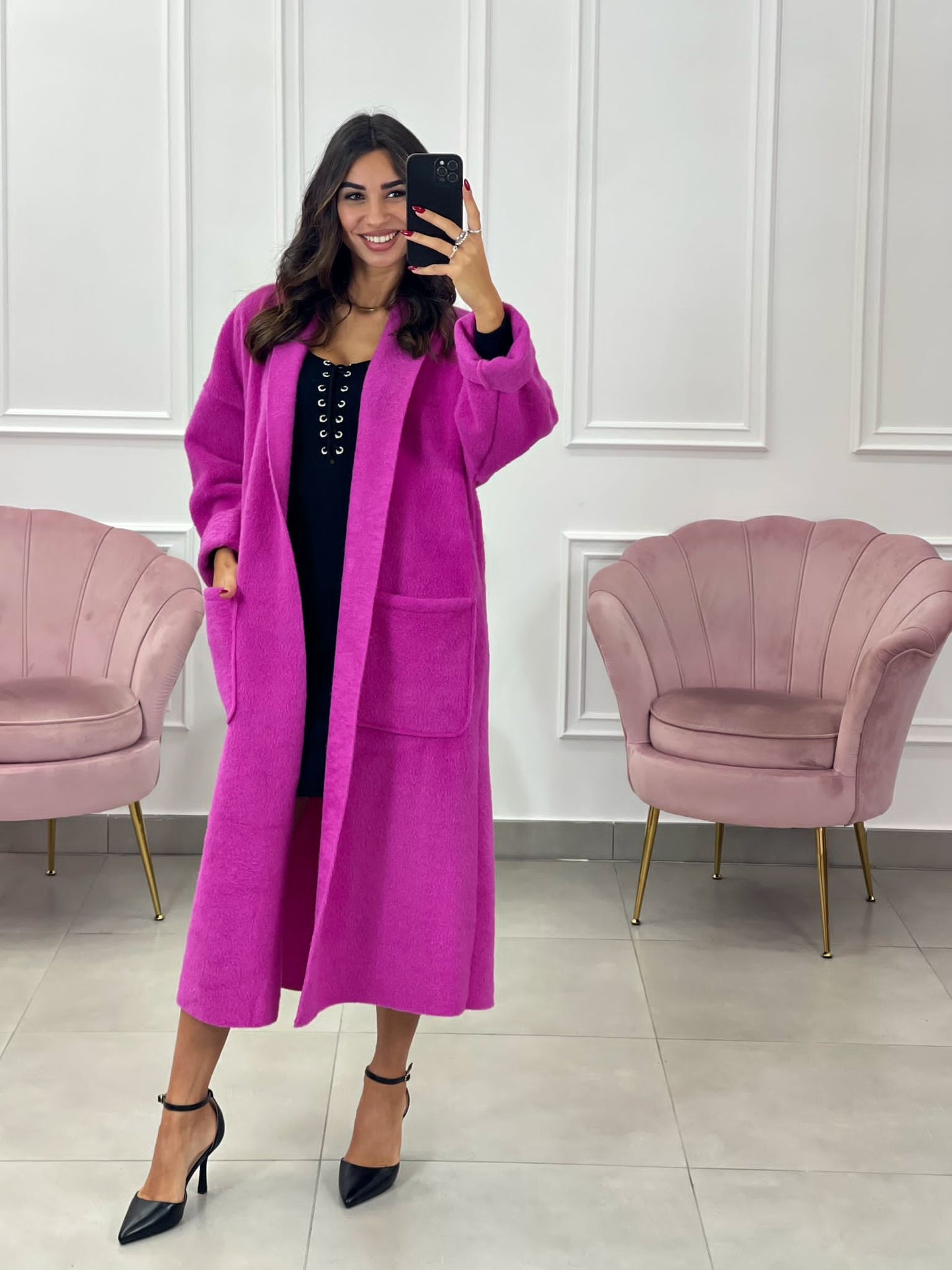 CAPPOTTO LANA COTTA CON TASCHE