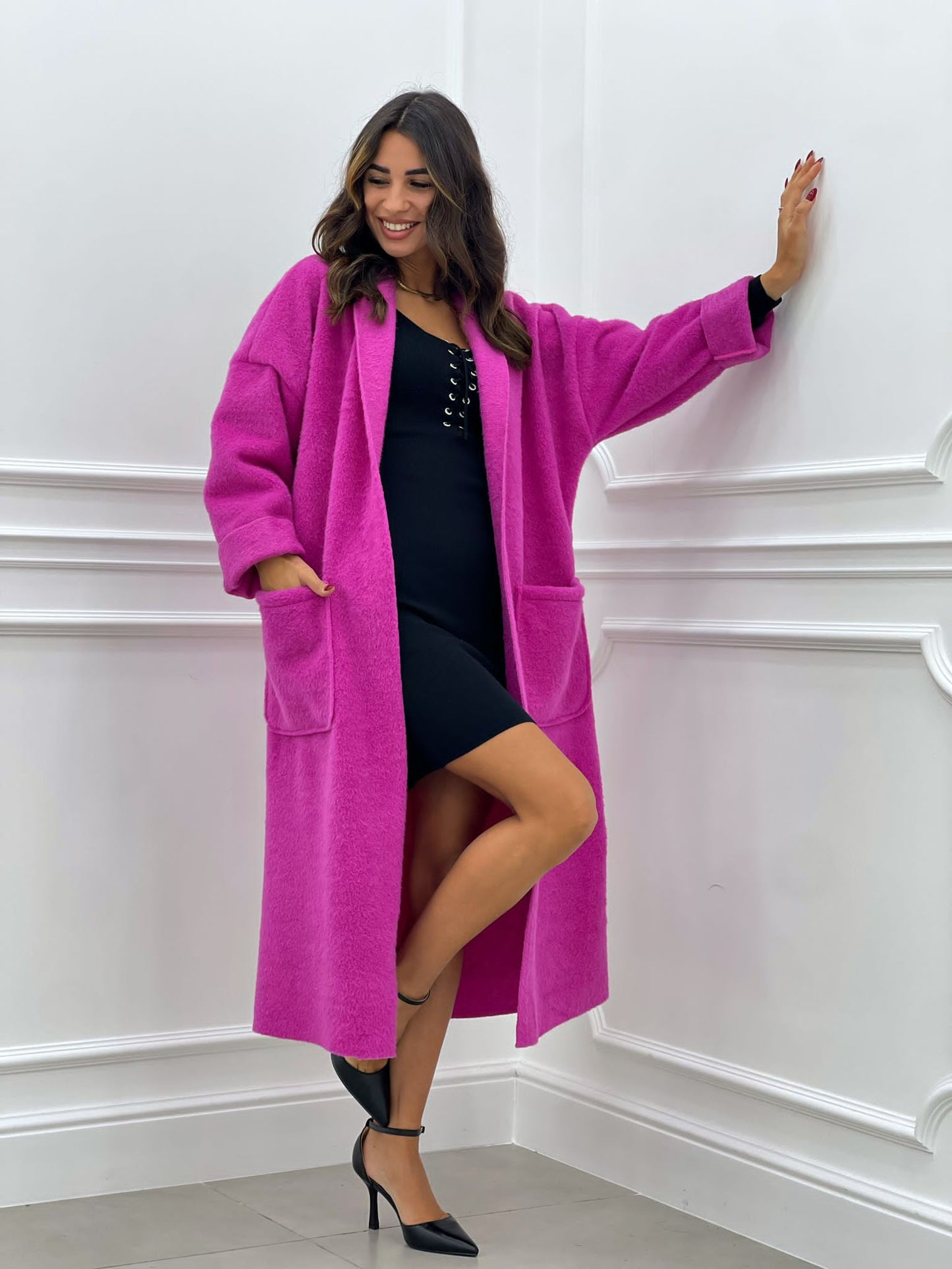 CAPPOTTO LANA COTTA CON TASCHE