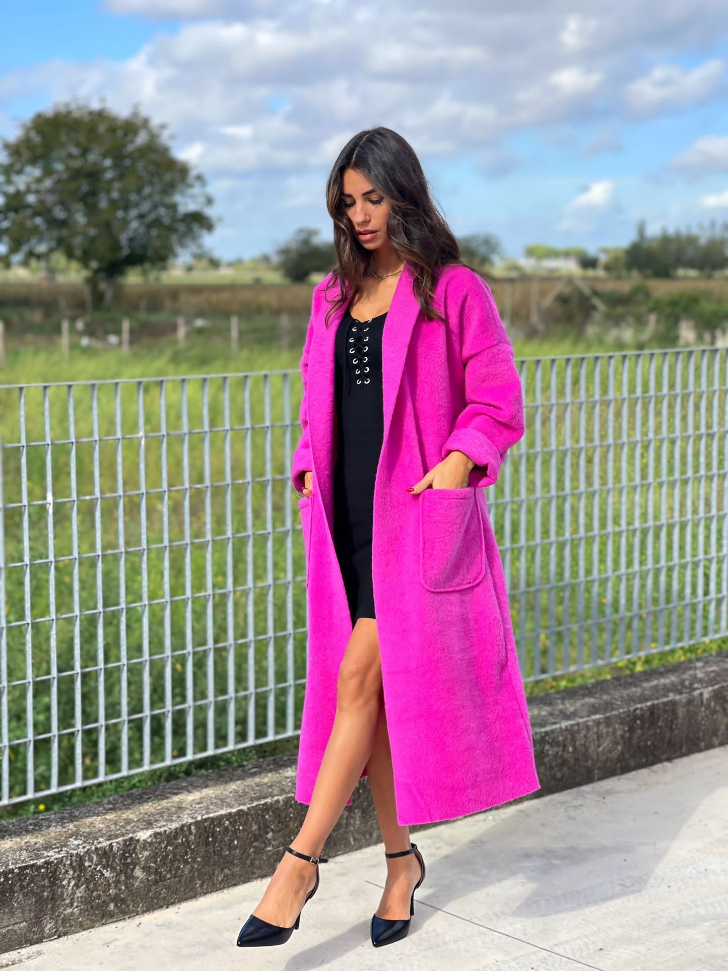 CAPPOTTO LANA COTTA CON TASCHE