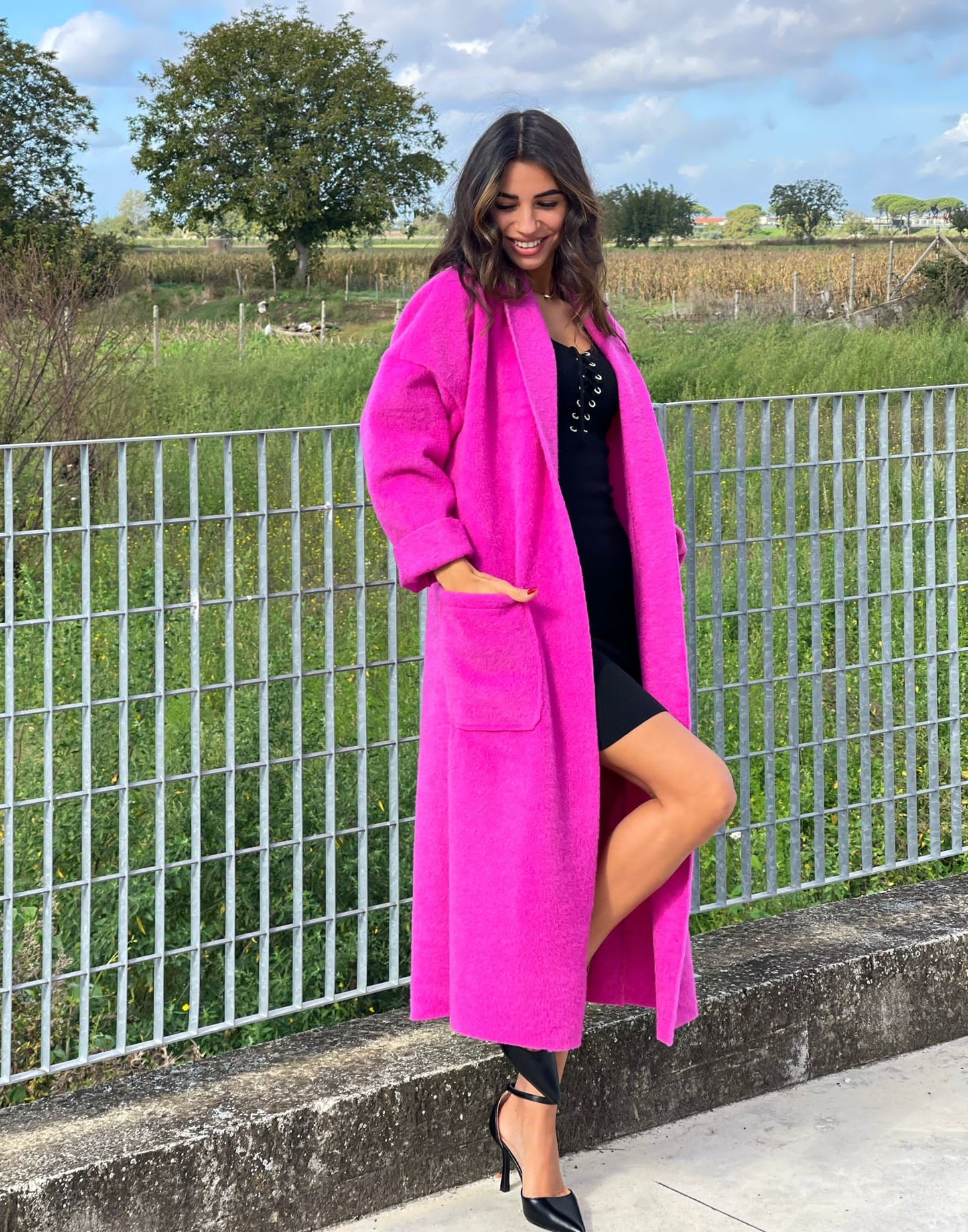 CAPPOTTO LANA COTTA CON TASCHE