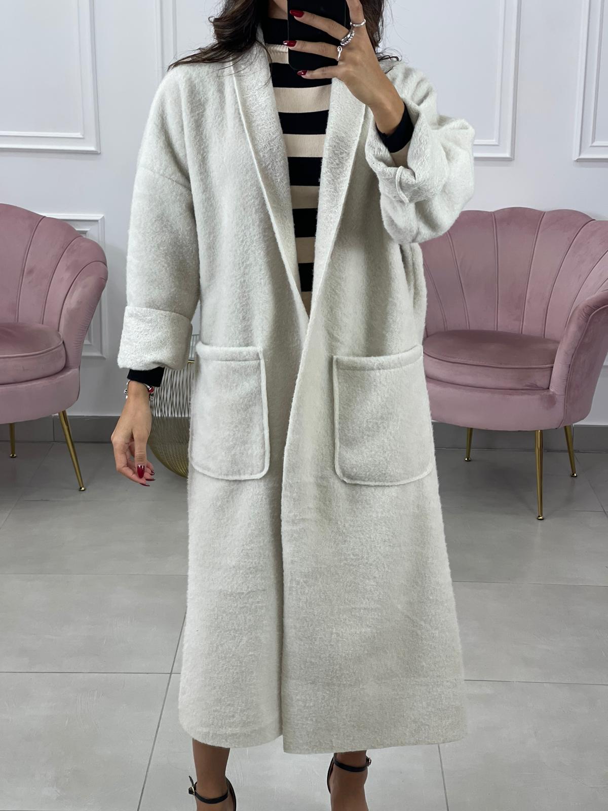 CAPPOTTO LANA COTTA CON TASCHE