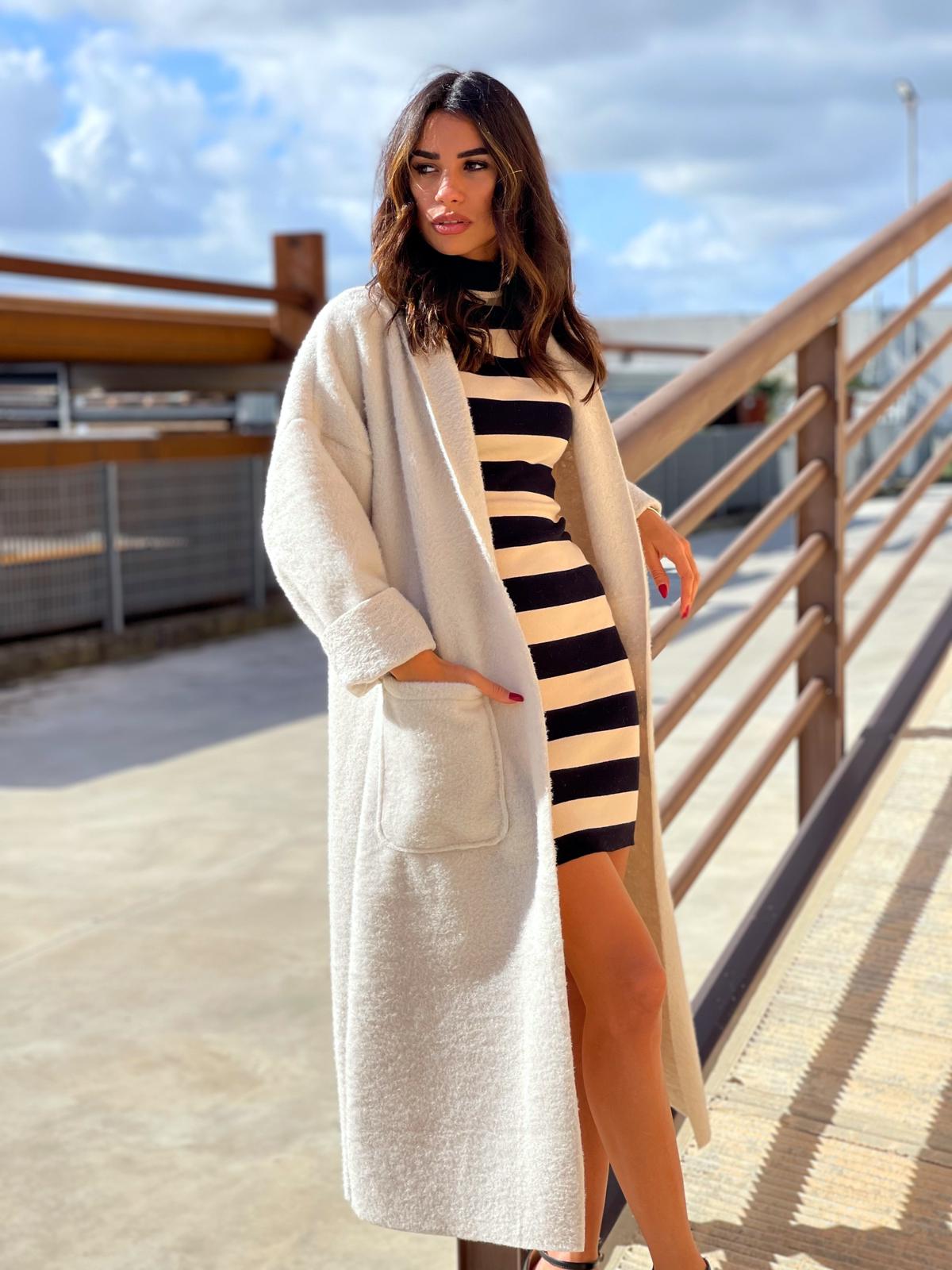 CAPPOTTO LANA COTTA CON TASCHE