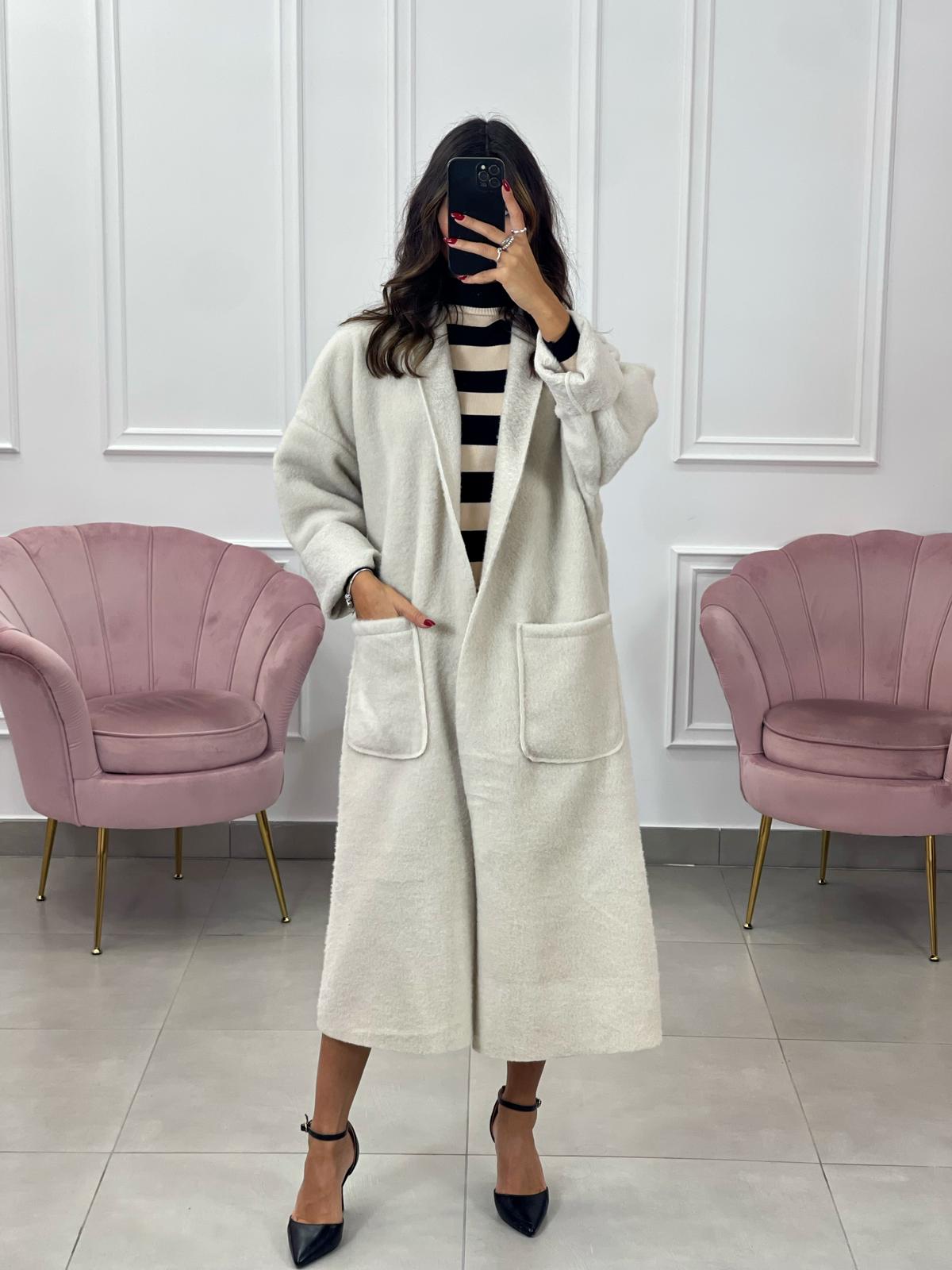 CAPPOTTO LANA COTTA CON TASCHE