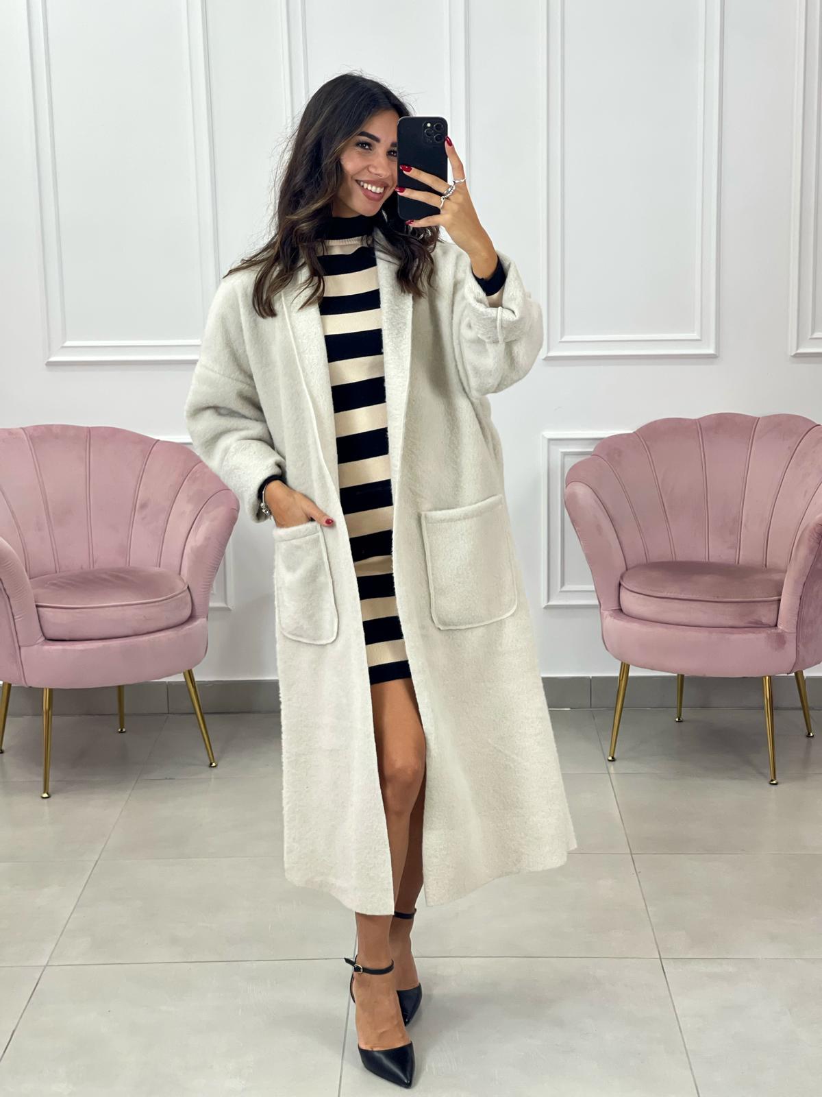 CAPPOTTO LANA COTTA CON TASCHE