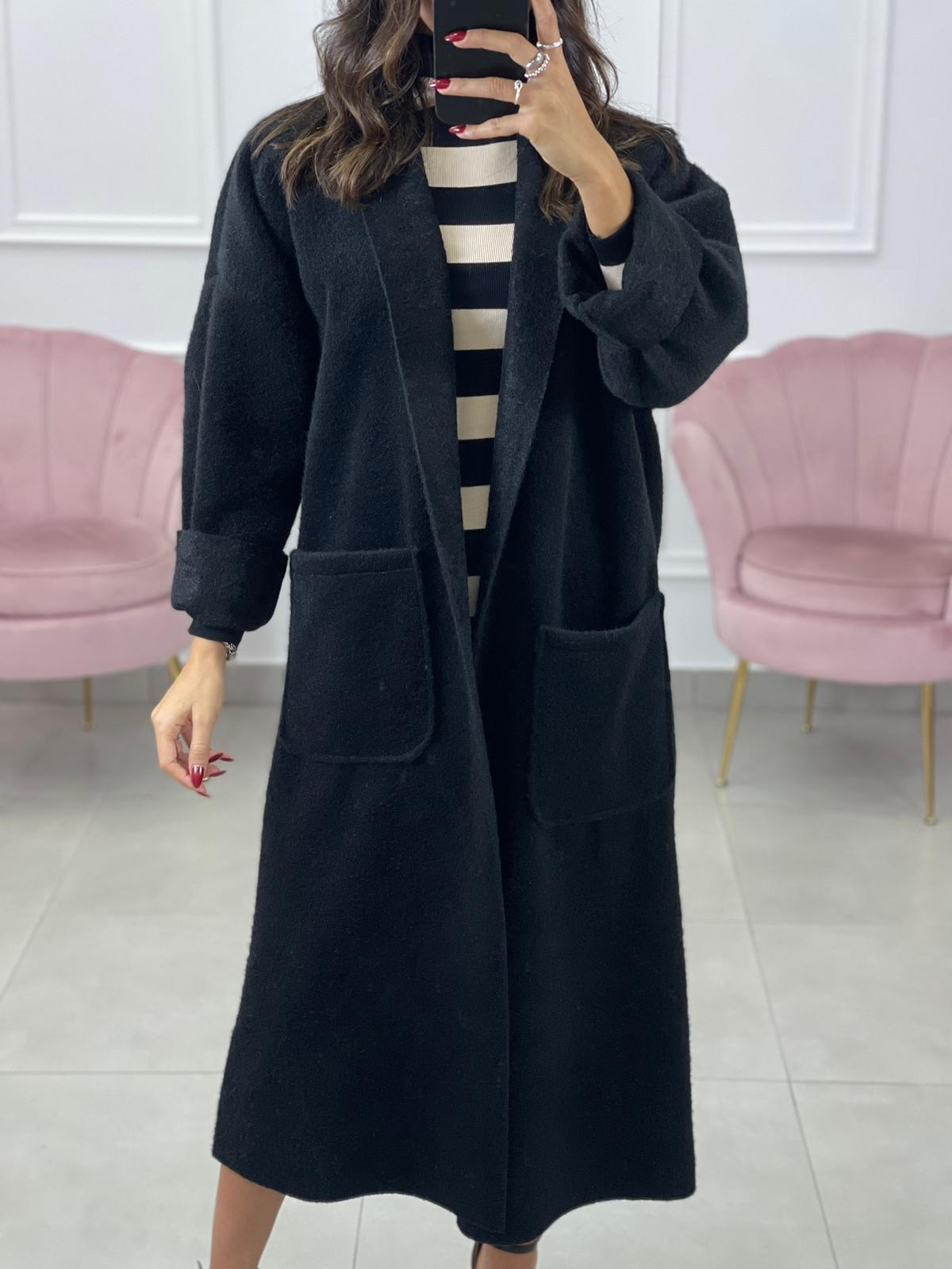 CAPPOTTO LANA COTTA CON TASCHE