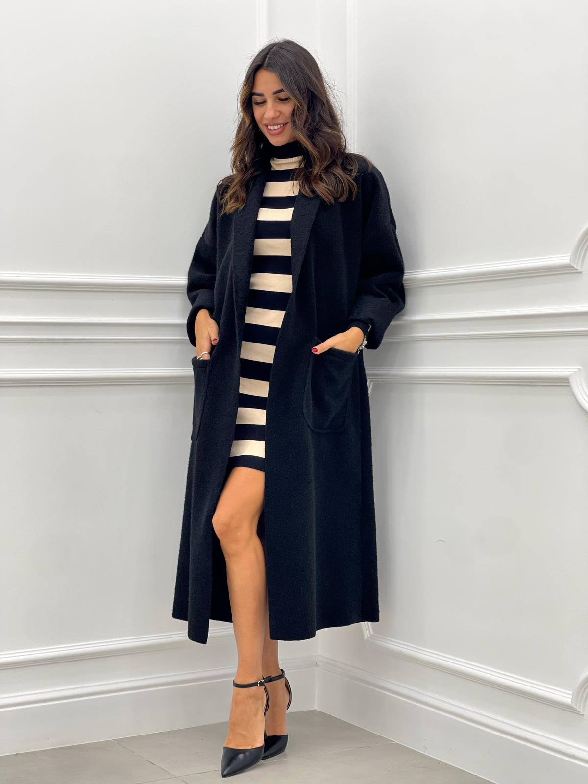 CAPPOTTO LANA COTTA CON TASCHE