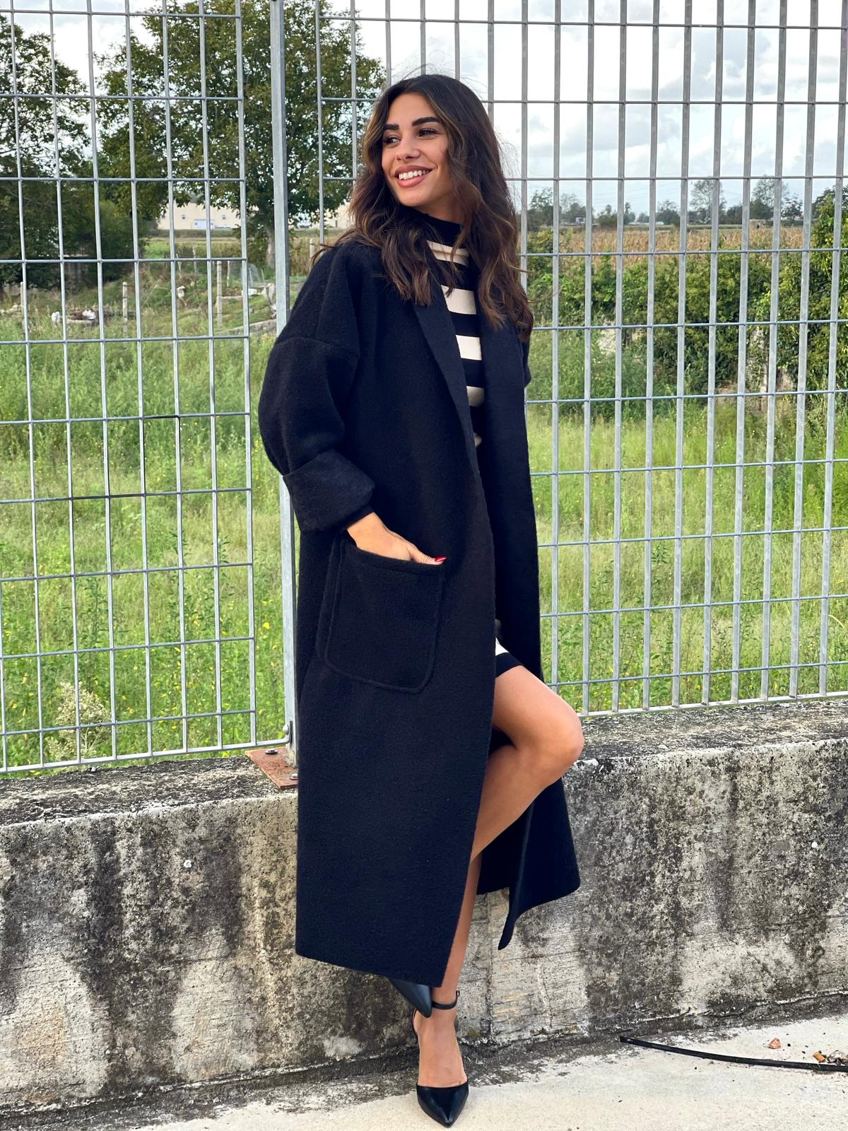 CAPPOTTO LANA COTTA CON TASCHE