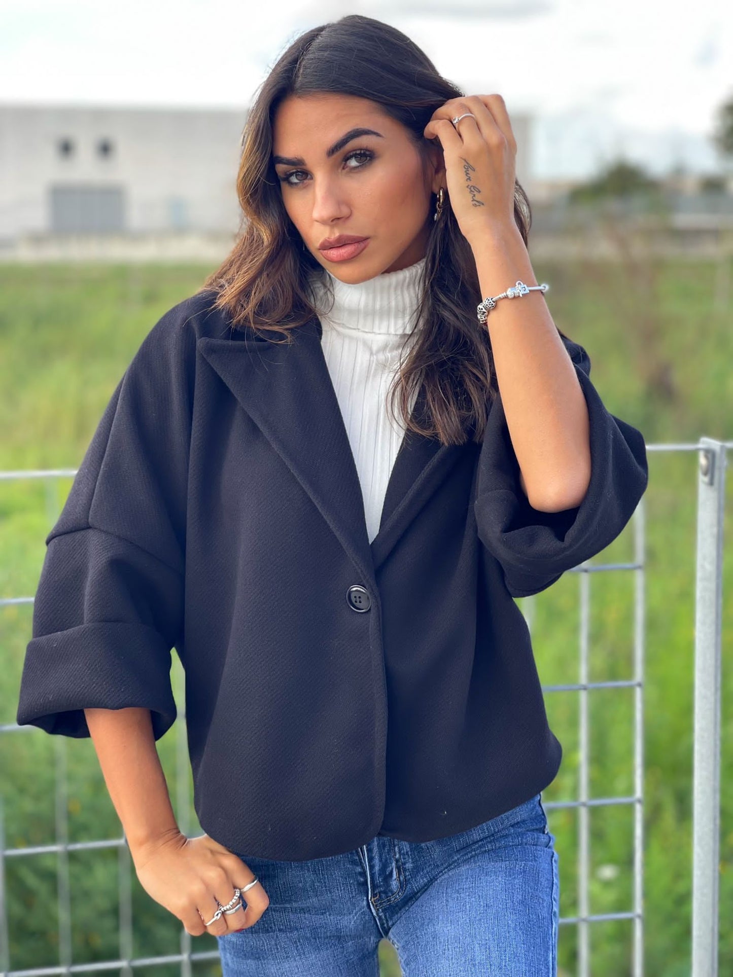 CAPPOTTO CROP SPIGATO