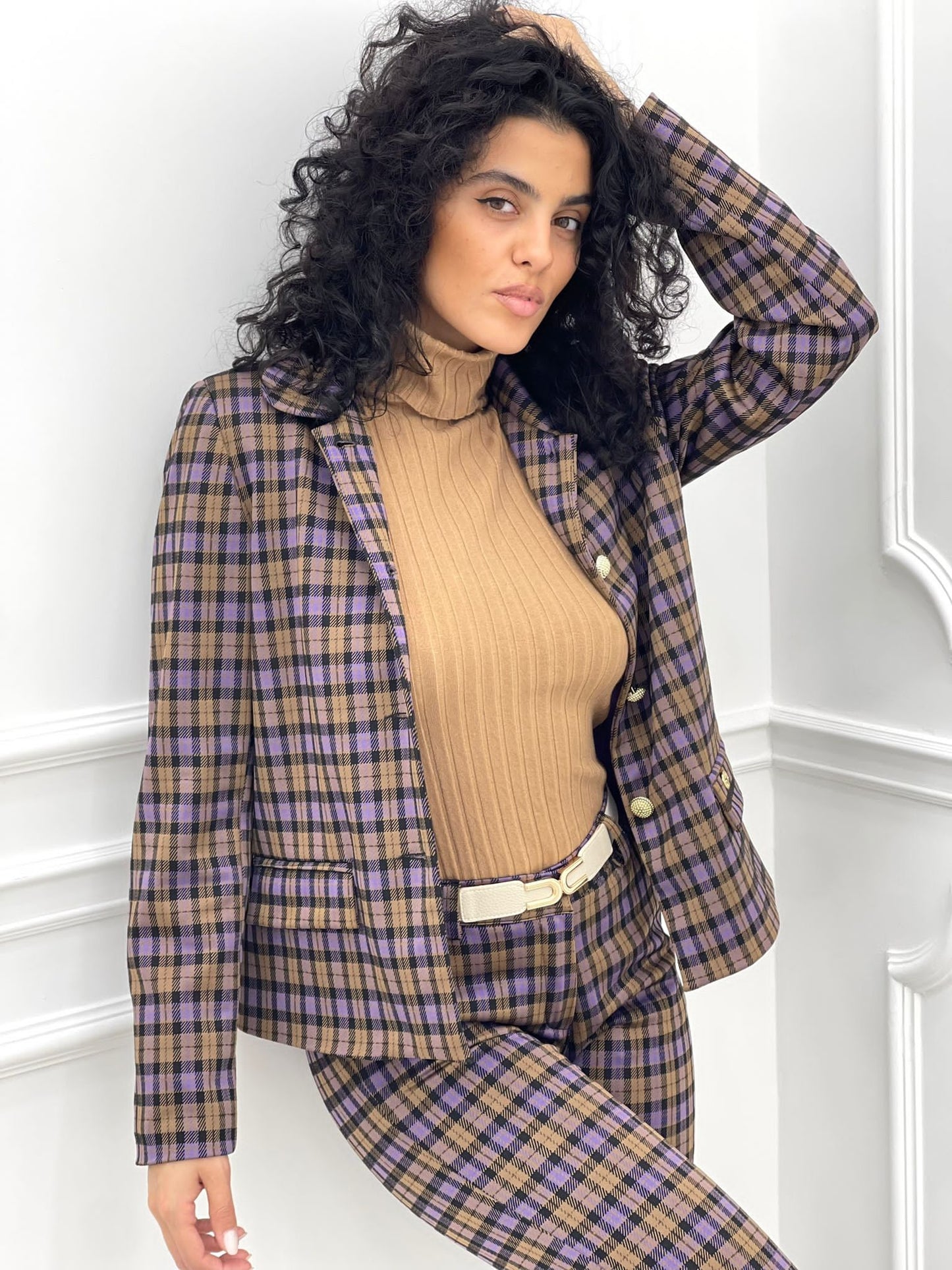 GIACCA QUADRI BOTTONI ORO TOP QUALITY