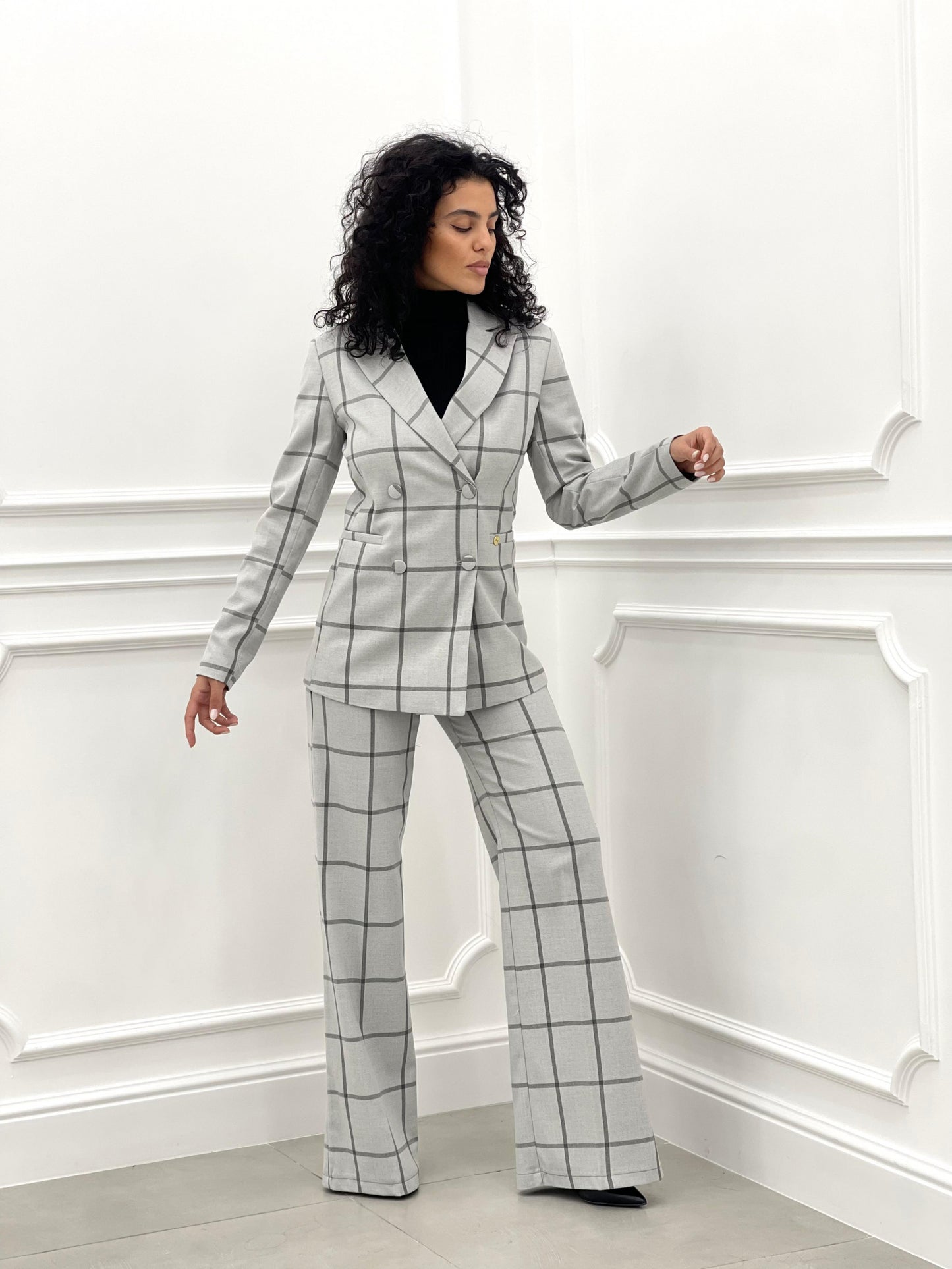 GIACCA QUADRI DOPPIO PETTO TOP QUALITY