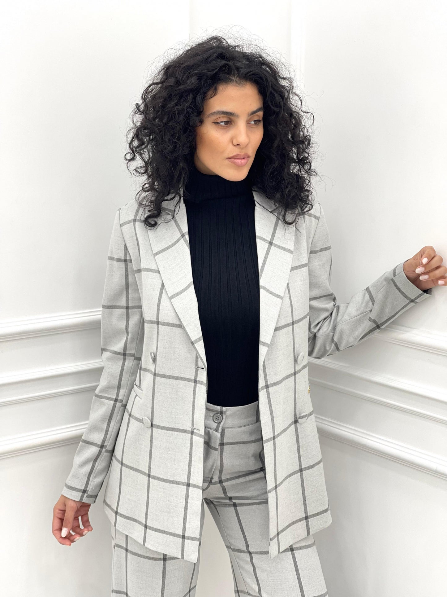 GIACCA QUADRI DOPPIO PETTO TOP QUALITY