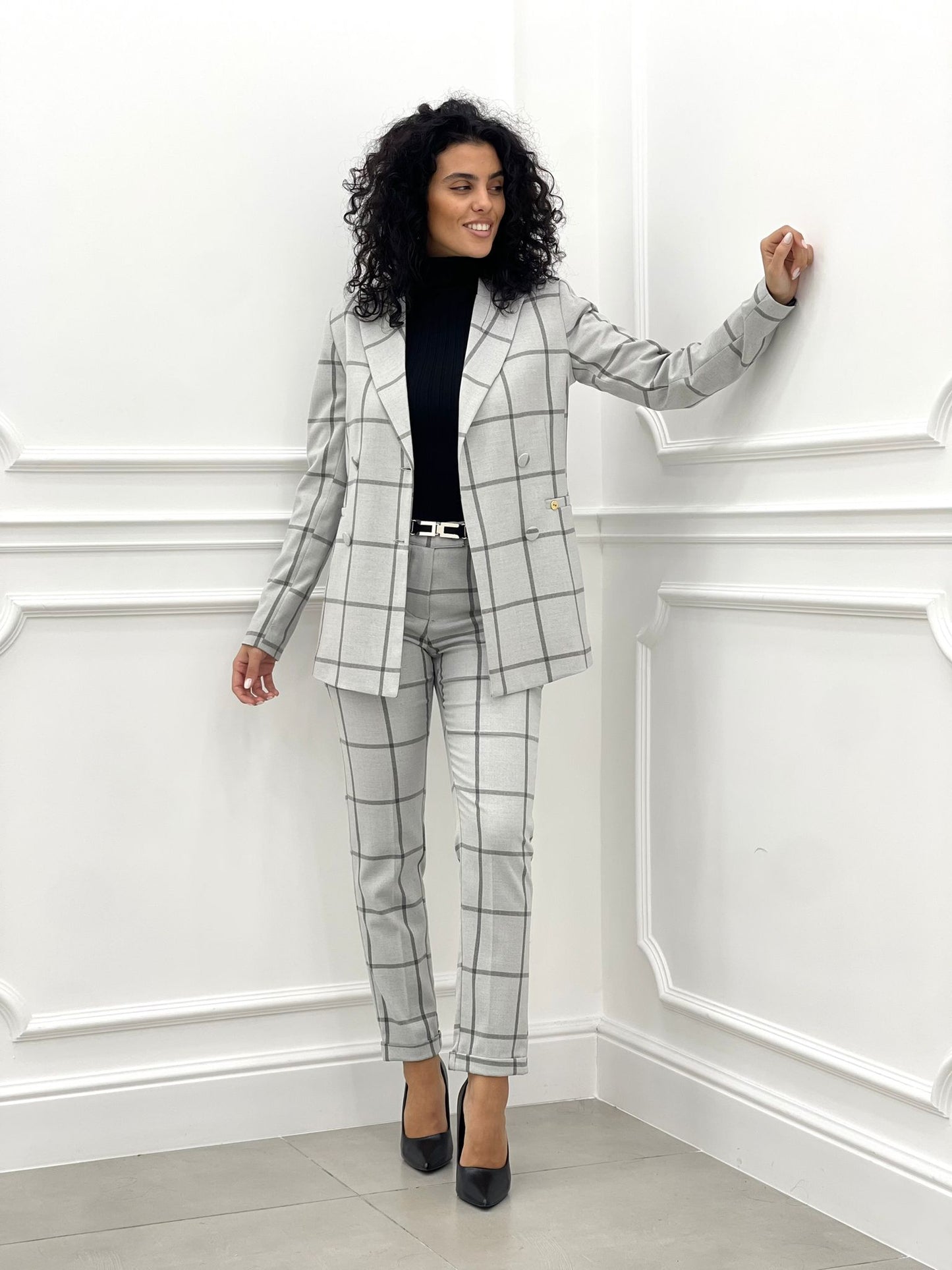 GIACCA QUADRI DOPPIO PETTO TOP QUALITY