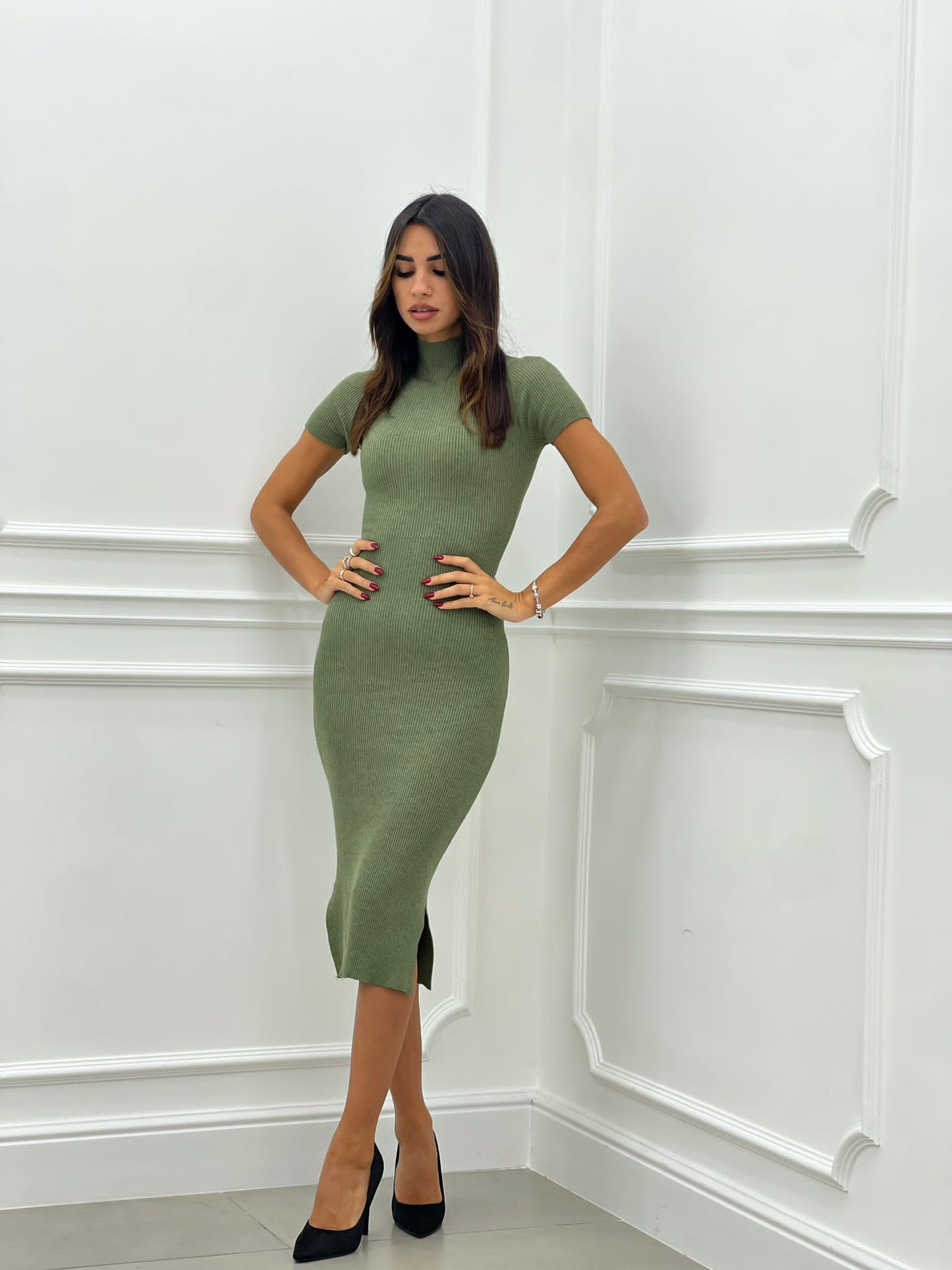 VESTITO COSTINA MEZZO COLLO