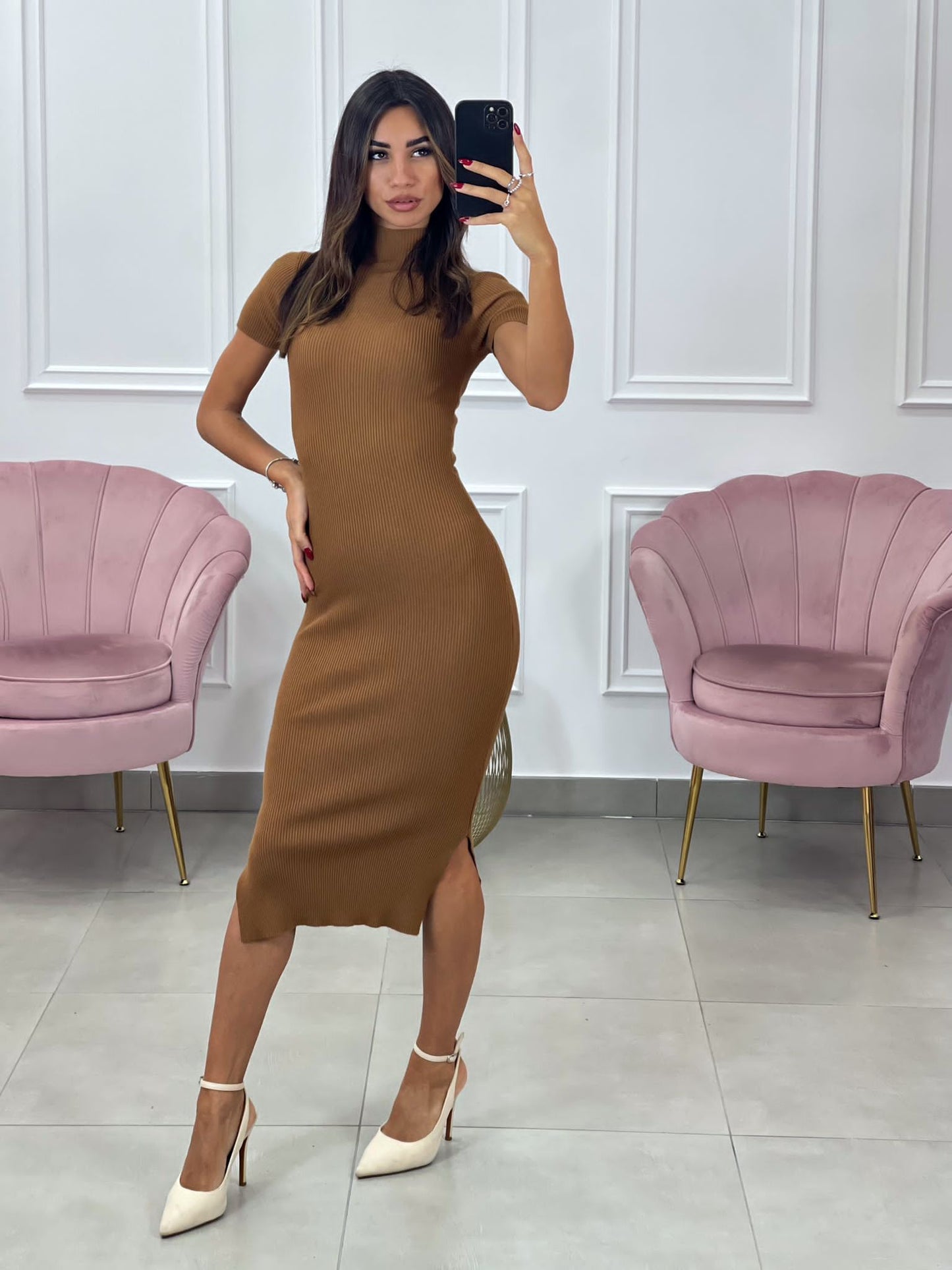 VESTITO COSTINA MEZZO COLLO
