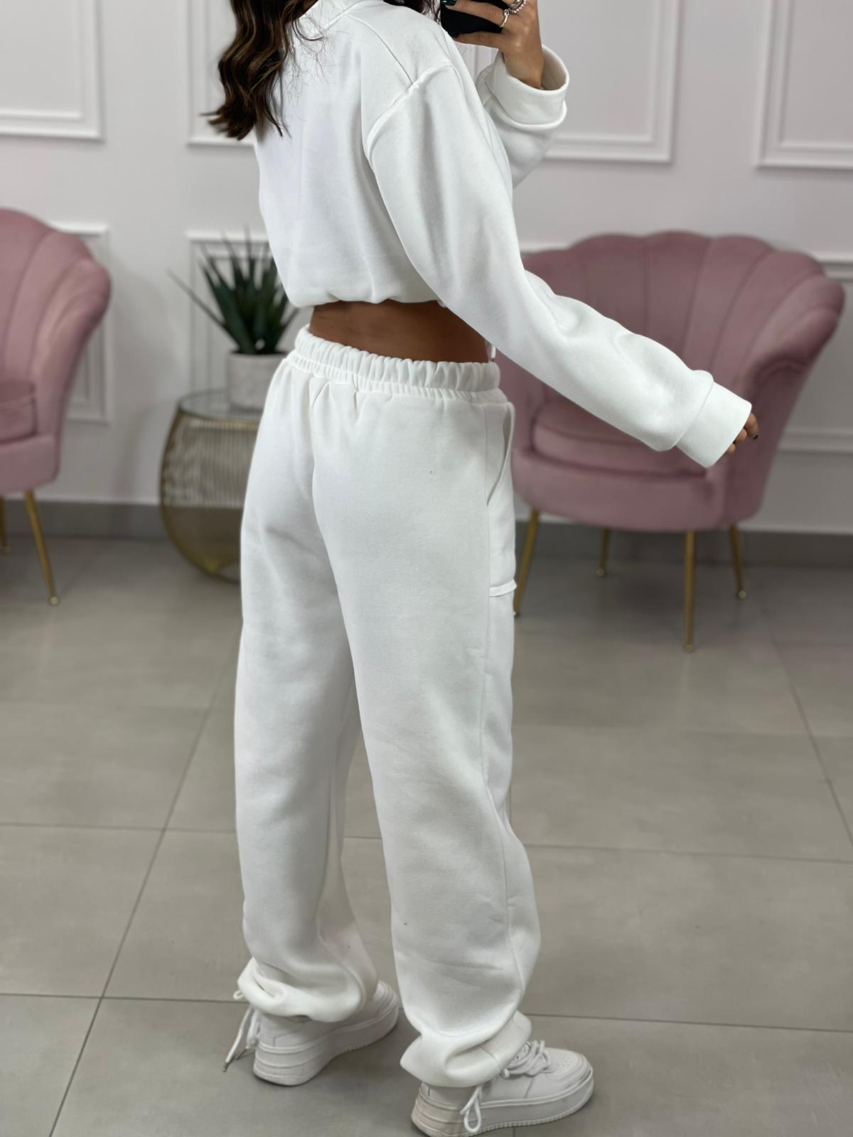 COMPLETO FELPA CROP E PANTALONE