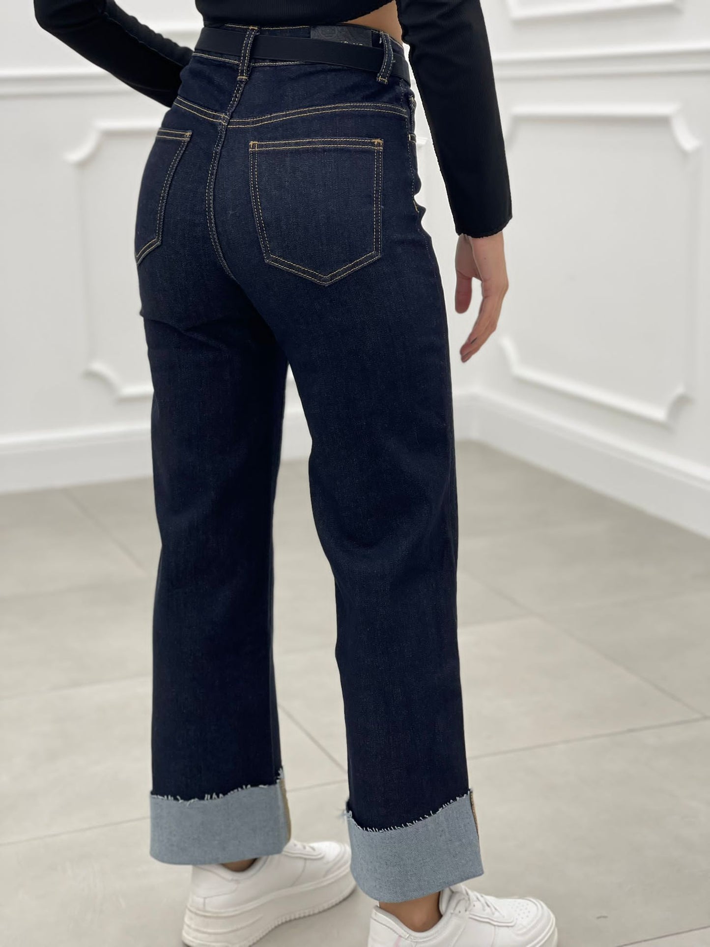 JEANS 5 TASCHE GAMBA LARGA