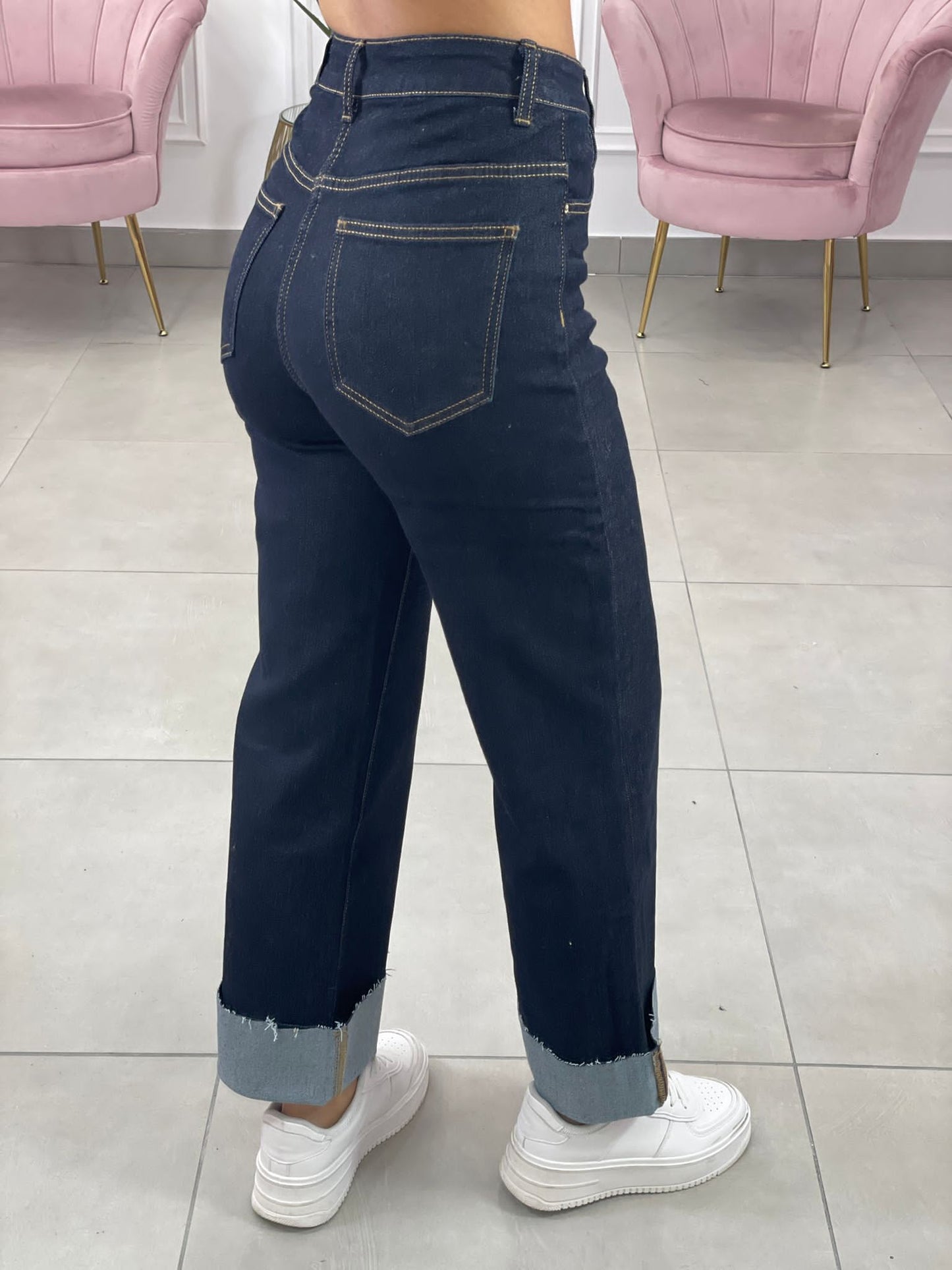 JEANS 5 TASCHE GAMBA LARGA