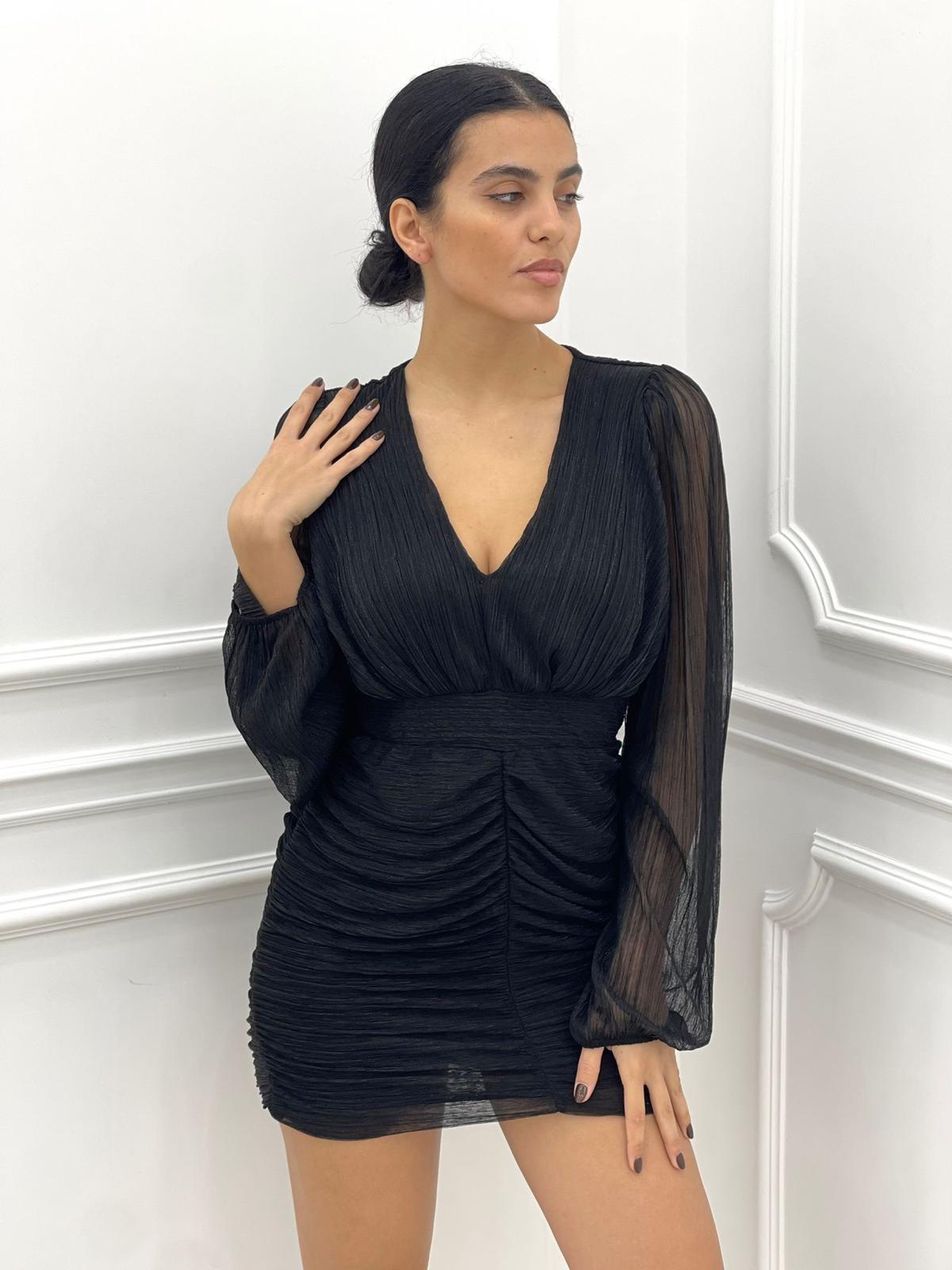 VESTITO DRAPPEGGIATO EFFETTO LUREX