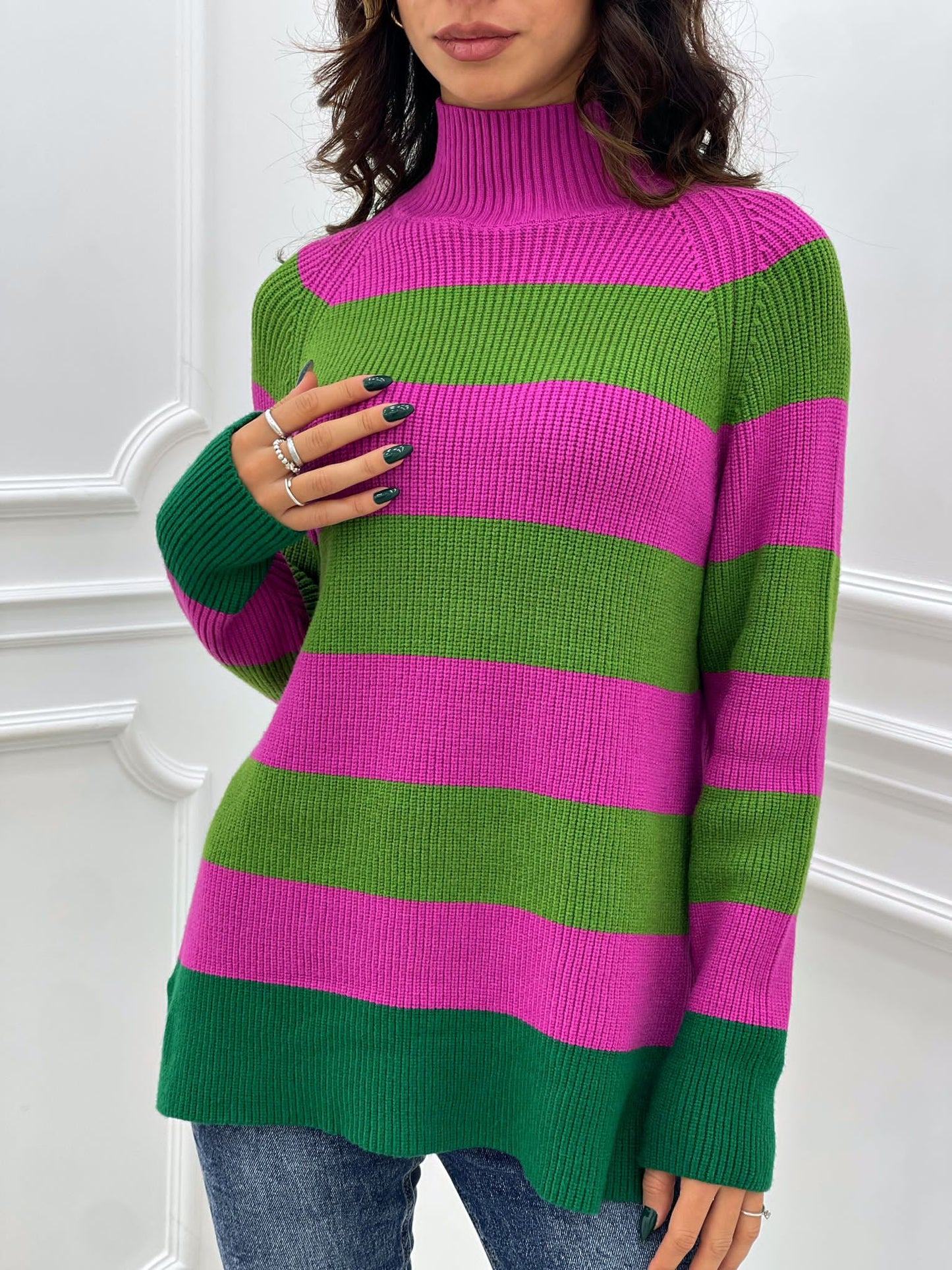MAGLIONE IN LANA A RIGHE