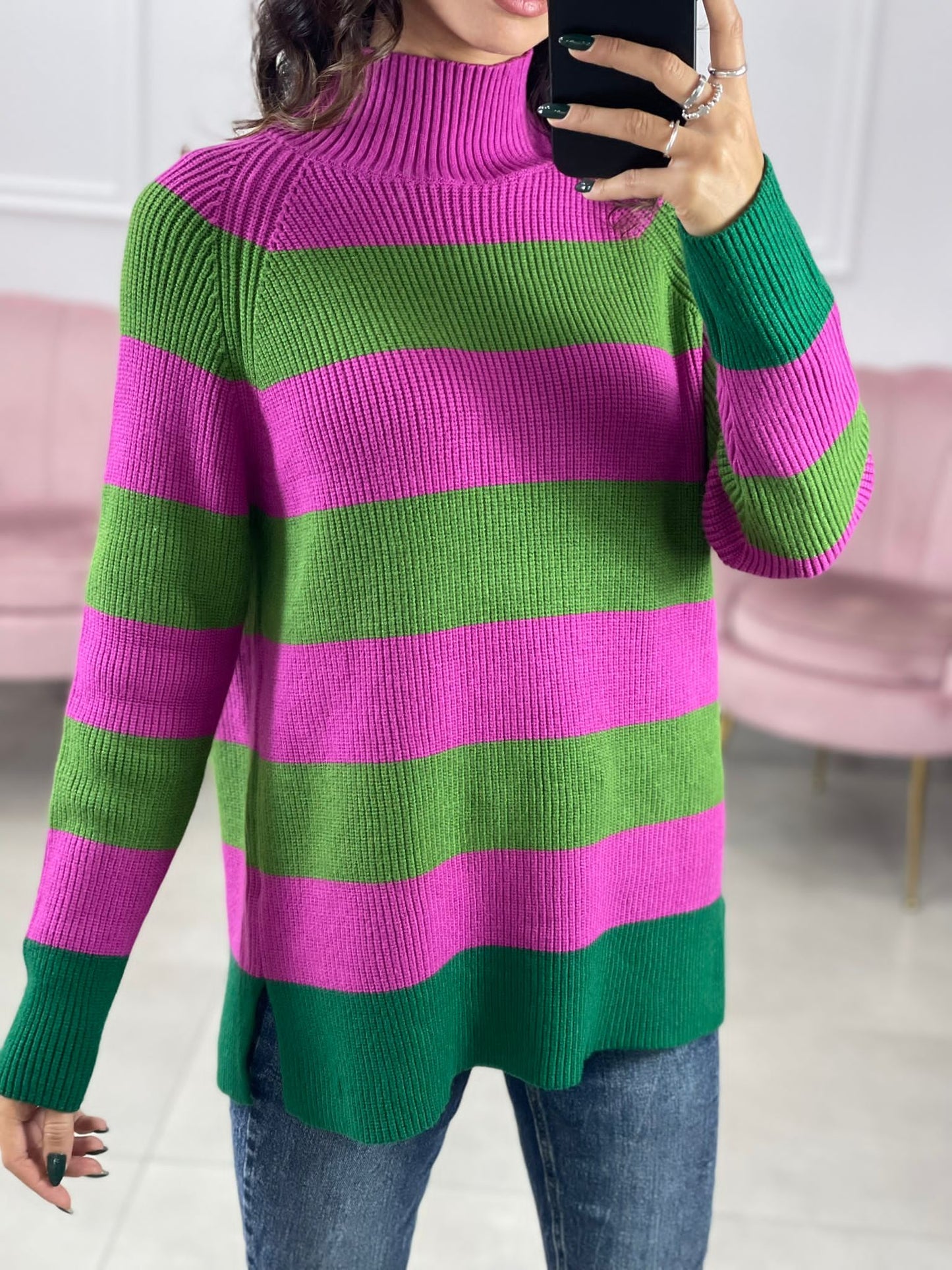 MAGLIONE IN LANA A RIGHE
