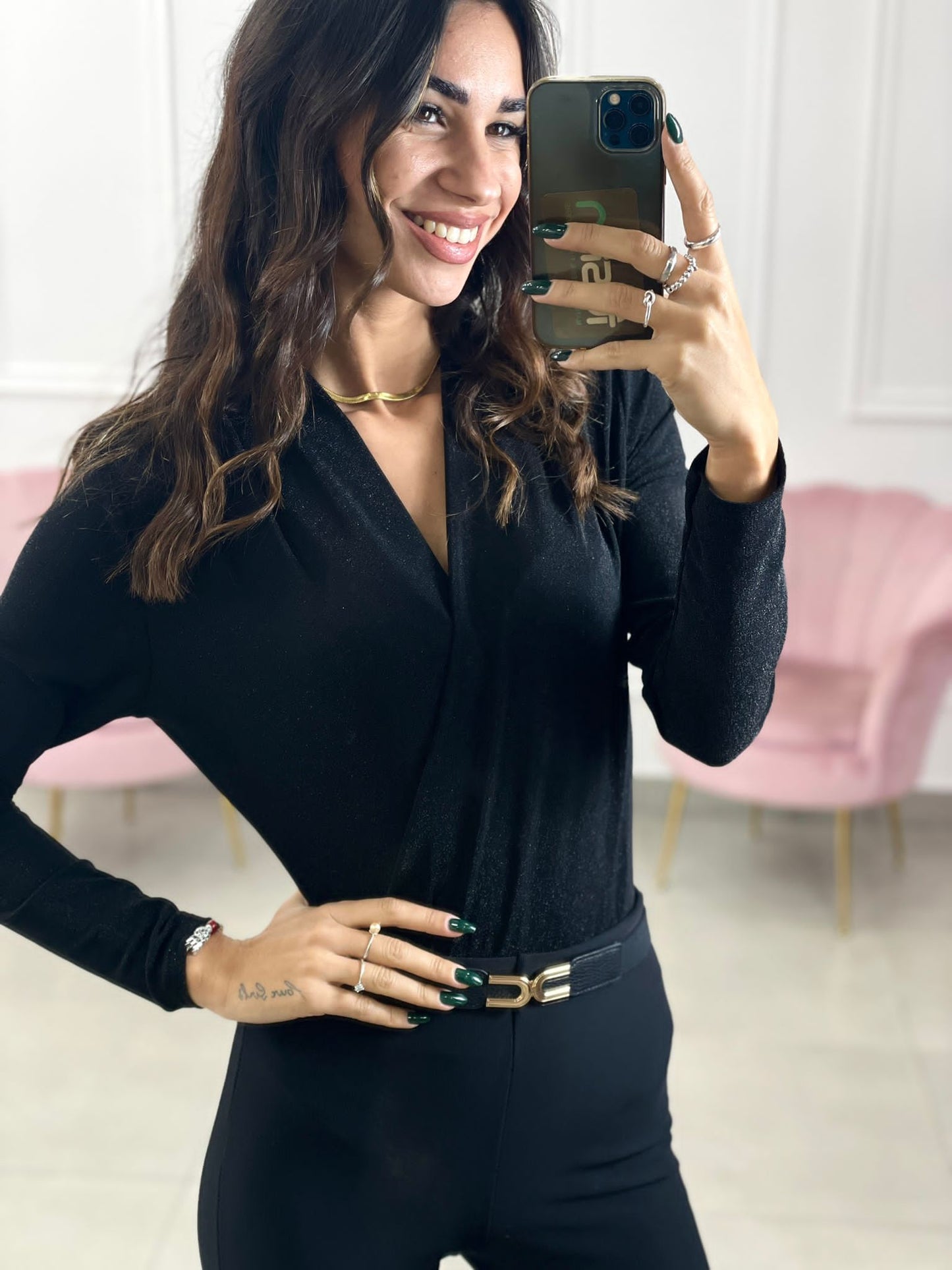 BODY LUREX INCROCIATO