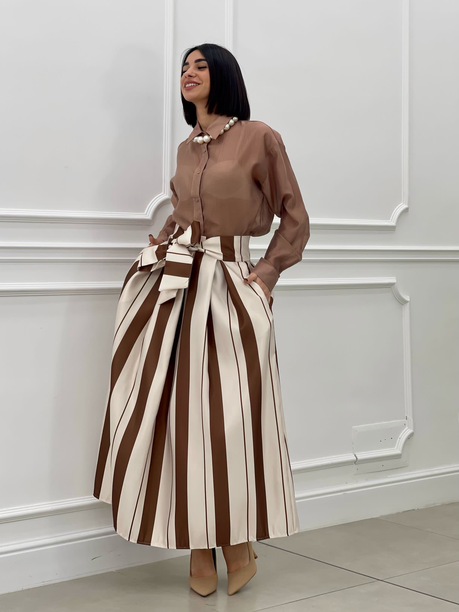 GOINNA RASO CON TASCHE E FIOCCO NEW SS25
