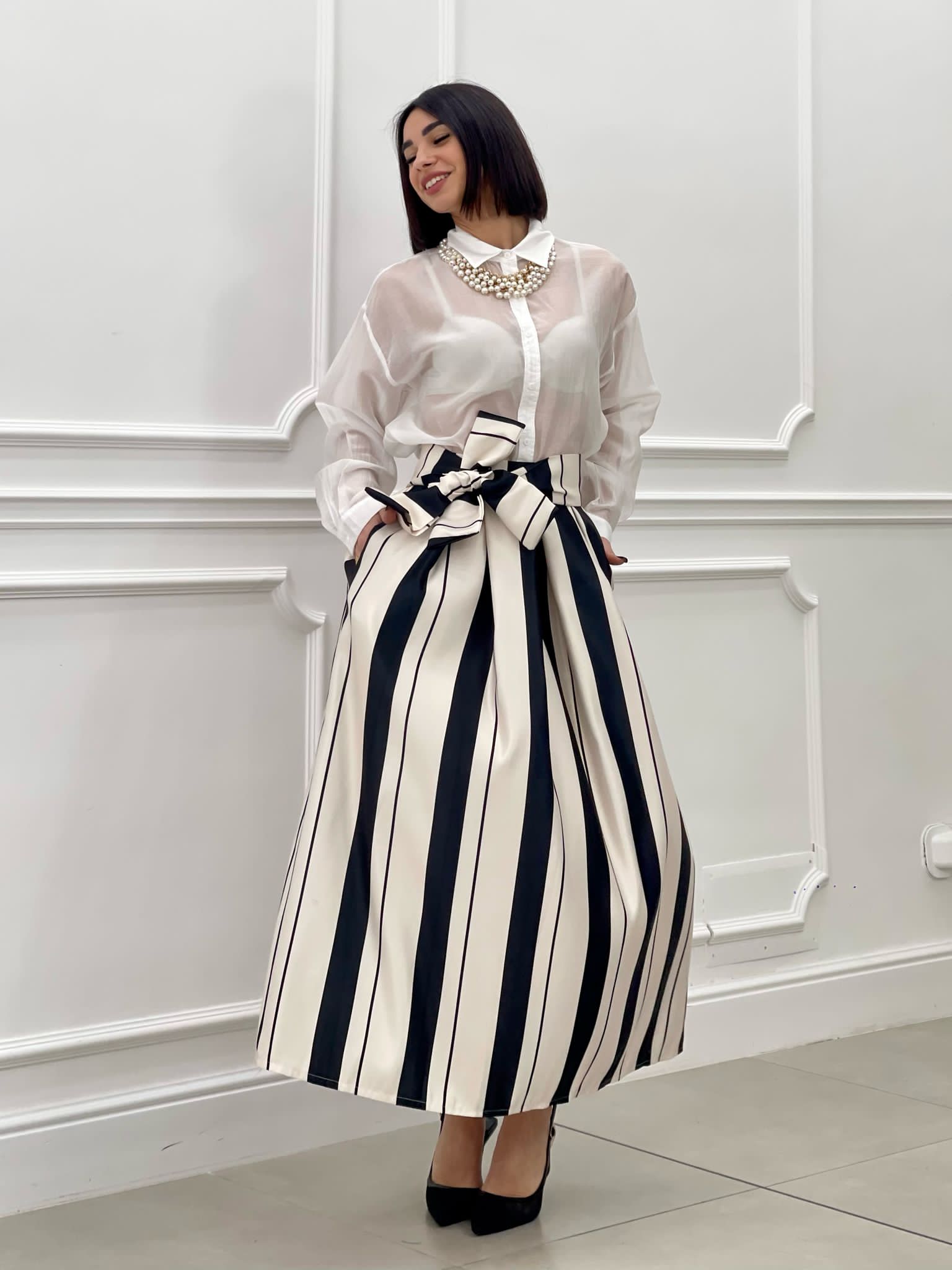 GOINNA RASO CON TASCHE E FIOCCO NEW SS25