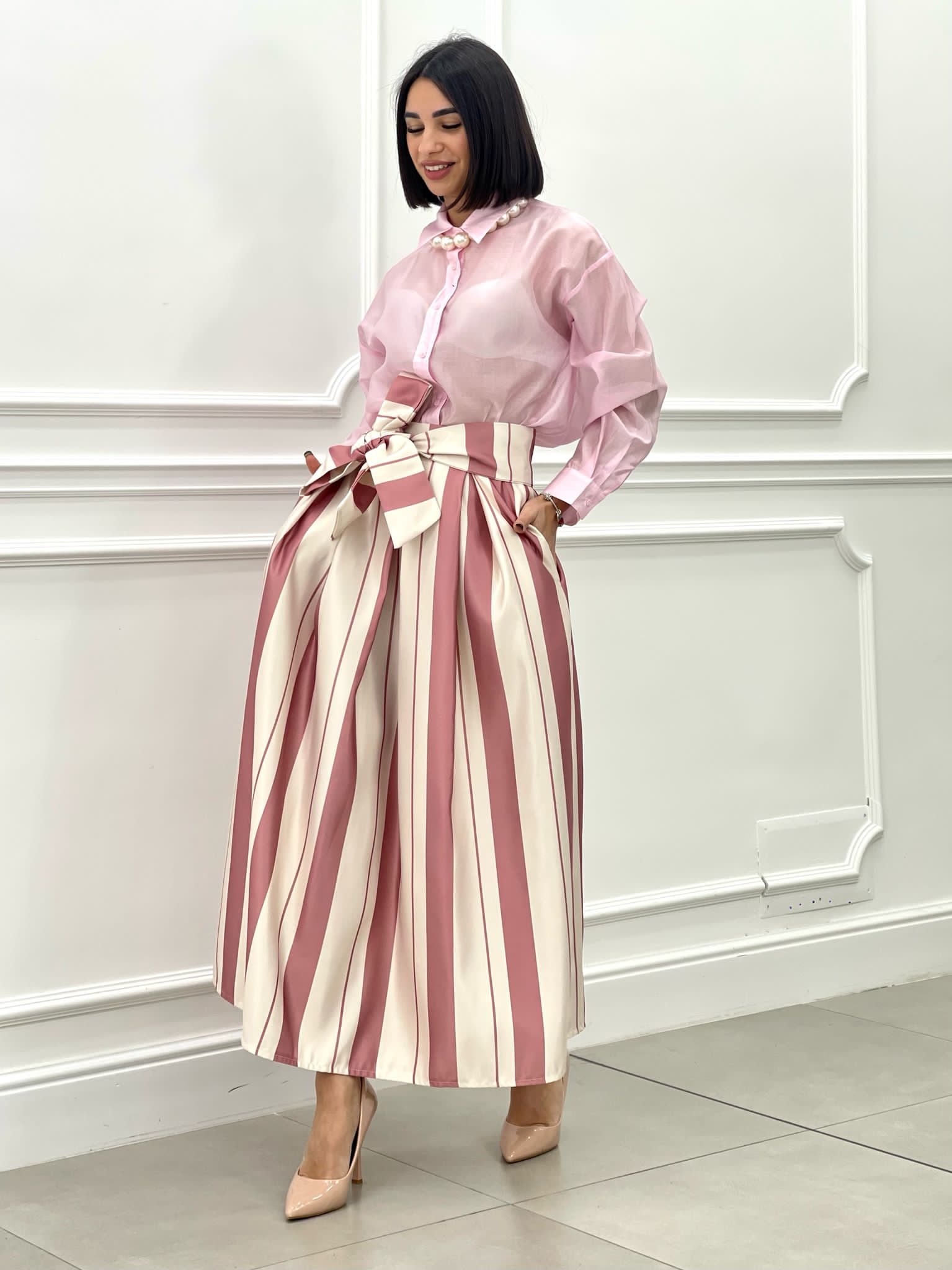 GOINNA RASO CON TASCHE E FIOCCO NEW SS25