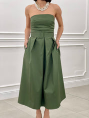 DRESS FASCIA CON CINTURA E TASCHE  NEW SS25