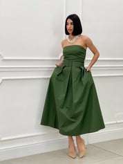 DRESS FASCIA CON CINTURA E TASCHE  NEW SS25