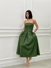 DRESS FASCIA CON CINTURA E TASCHE  NEW SS25