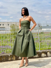 DRESS FASCIA CON CINTURA E TASCHE  NEW SS25