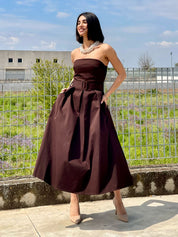 DRESS FASCIA CON CINTURA E TASCHE  NEW SS25